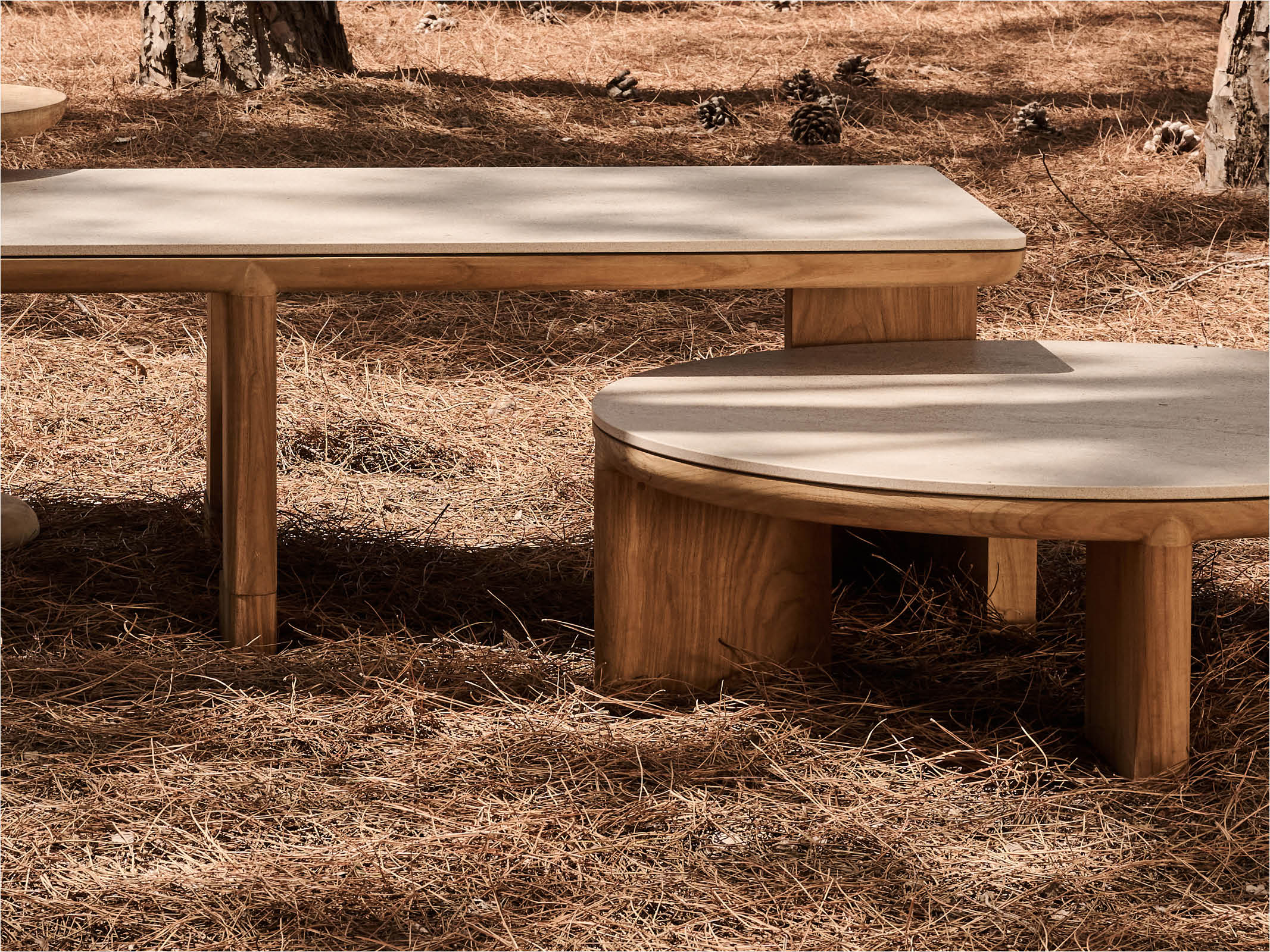 Modern Rectangle Coffee Table - Solid Wood Living Room Furniture for Home Decor | Perfect for Living Room, Lounge, and Office Spaces