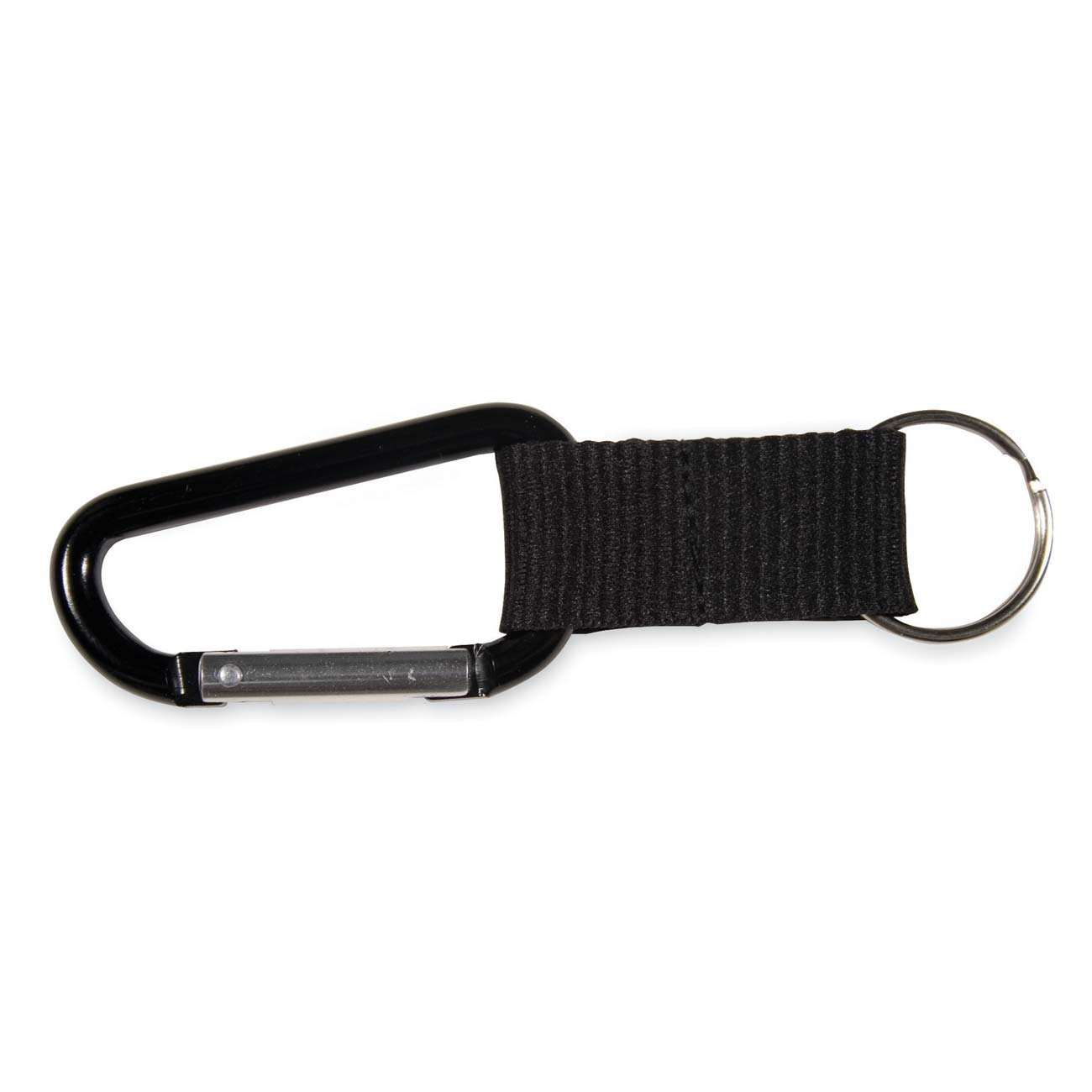Advantus Black Aluminum Carabiner Key Rings - 10 Pack for Outdoor & Daily Use