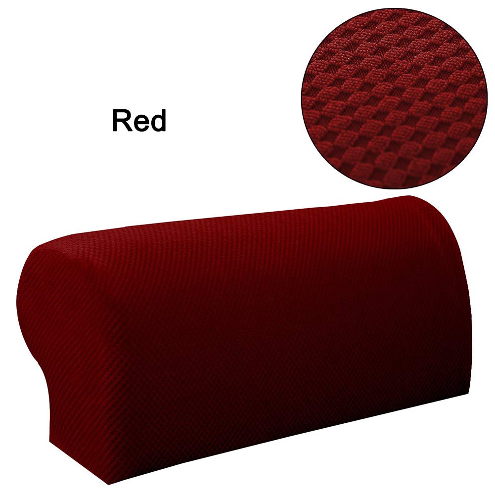 VALINK 1 Pair Stretch Armchair Protector Covers - Non-Slip Sofa Armrest Slipcovers, Soft Polyester Fabric for Home Decor - Perfect for Living Room, Office & Dining Chairs