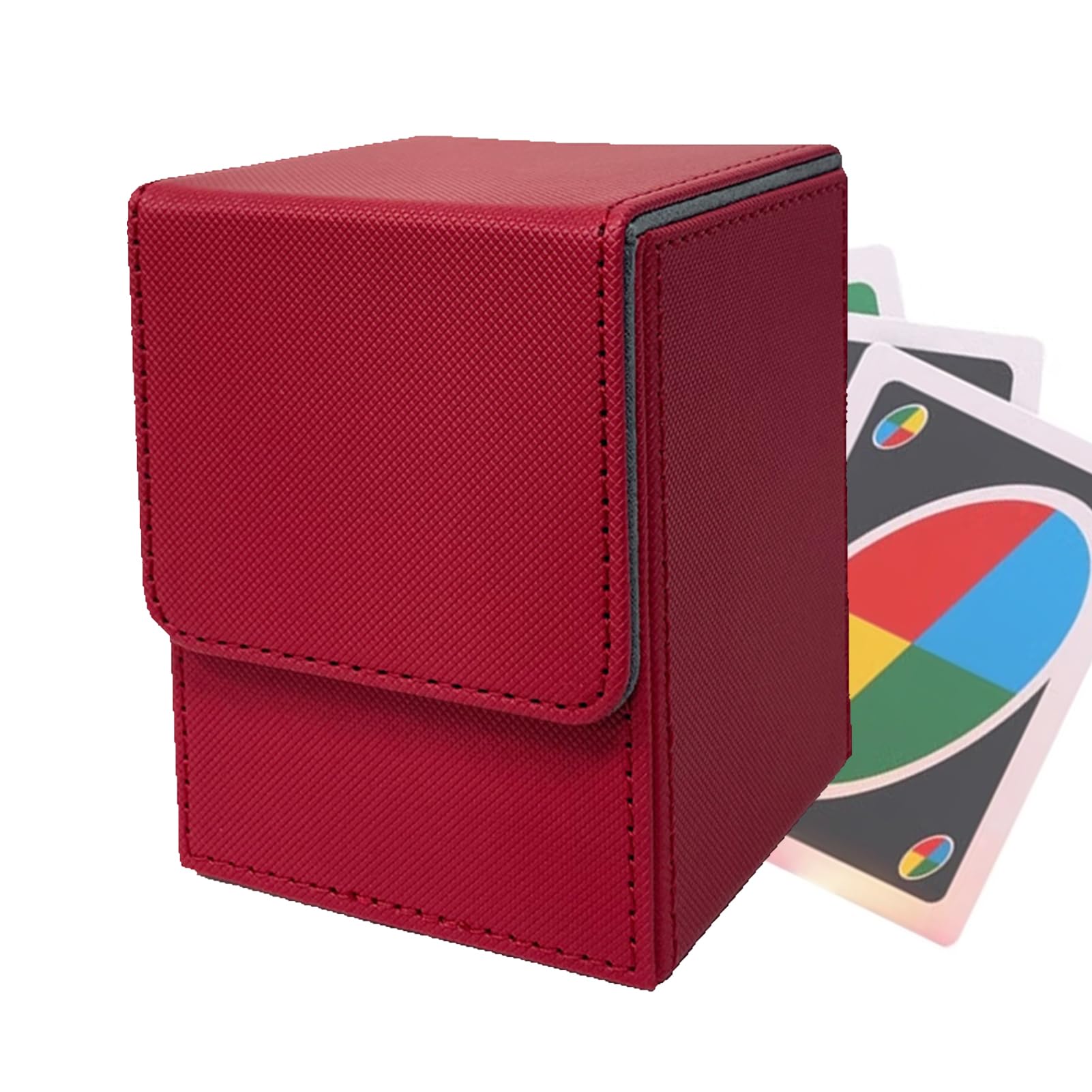 Premium PU Leather Magnetic Card Game Box Case - Secure Storage & Quick Organization for Trading Cards, MTG, Pokemon, Yu-Gi-Oh - Perfect for Travel, Home & Game Nights