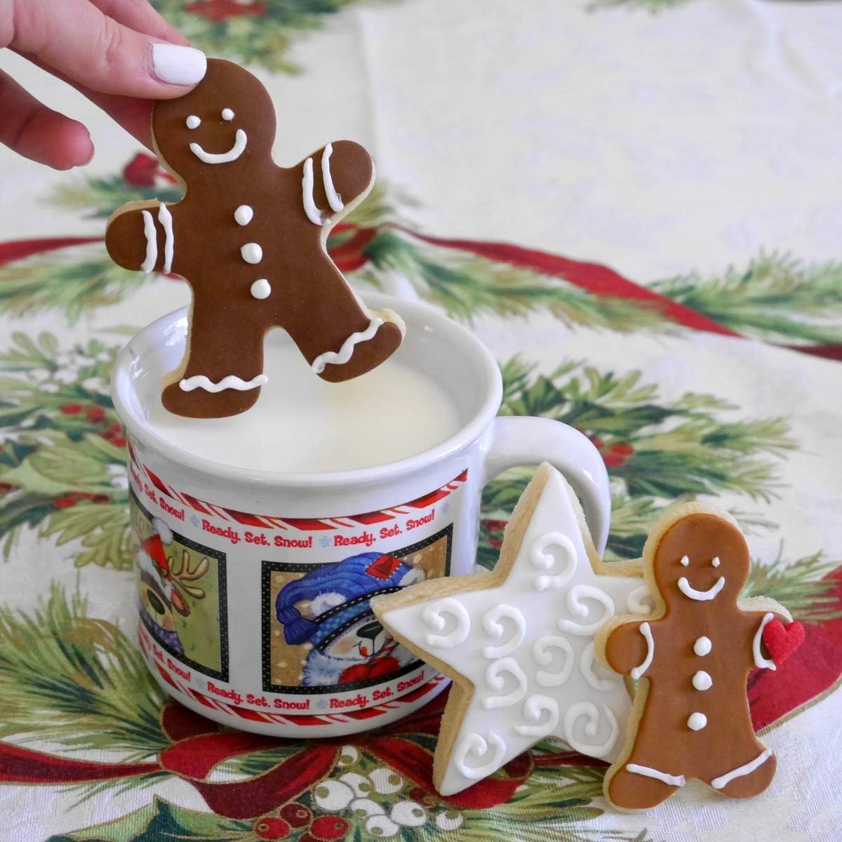 Premium Stainless Steel Gingerbread Man Cookie Cutter - Large Food-Grade Baking Tool, Dishwasher Safe - Perfect for Holiday Cookies, Christmas Baking & DIY Gingerbread House Decorations