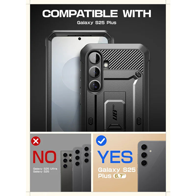 SUPCASE Galaxy S25 Plus UB Pro Military Grade Protective Case - Shockproof, Drop Proof Phone Cover for Outdoor, Work & Daily Use