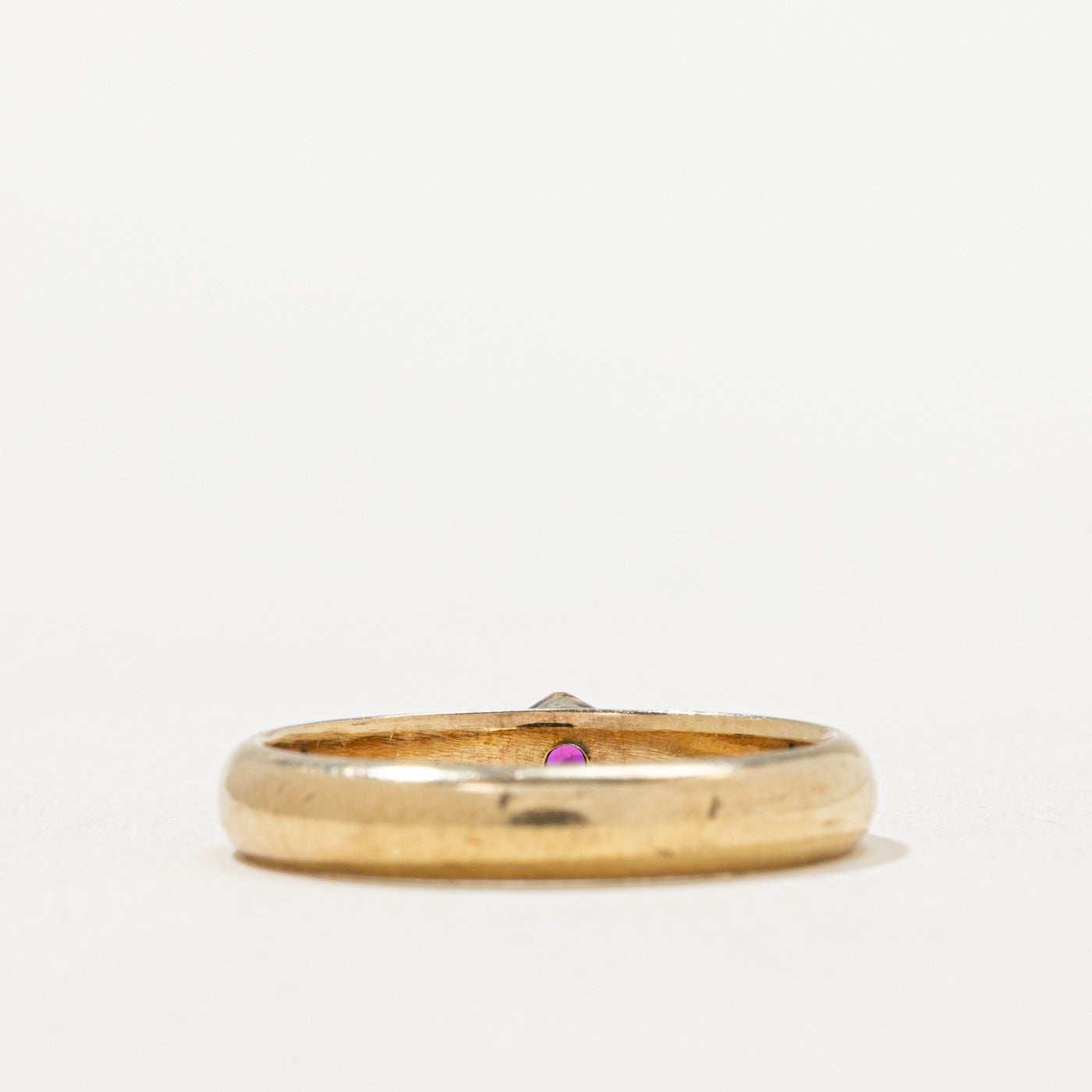 0.10ct Single Stone Synthetic Ruby Ring - Size 6.5 | Elegant & Affordable Engagement, Wedding, or Anniversary Gift for Women