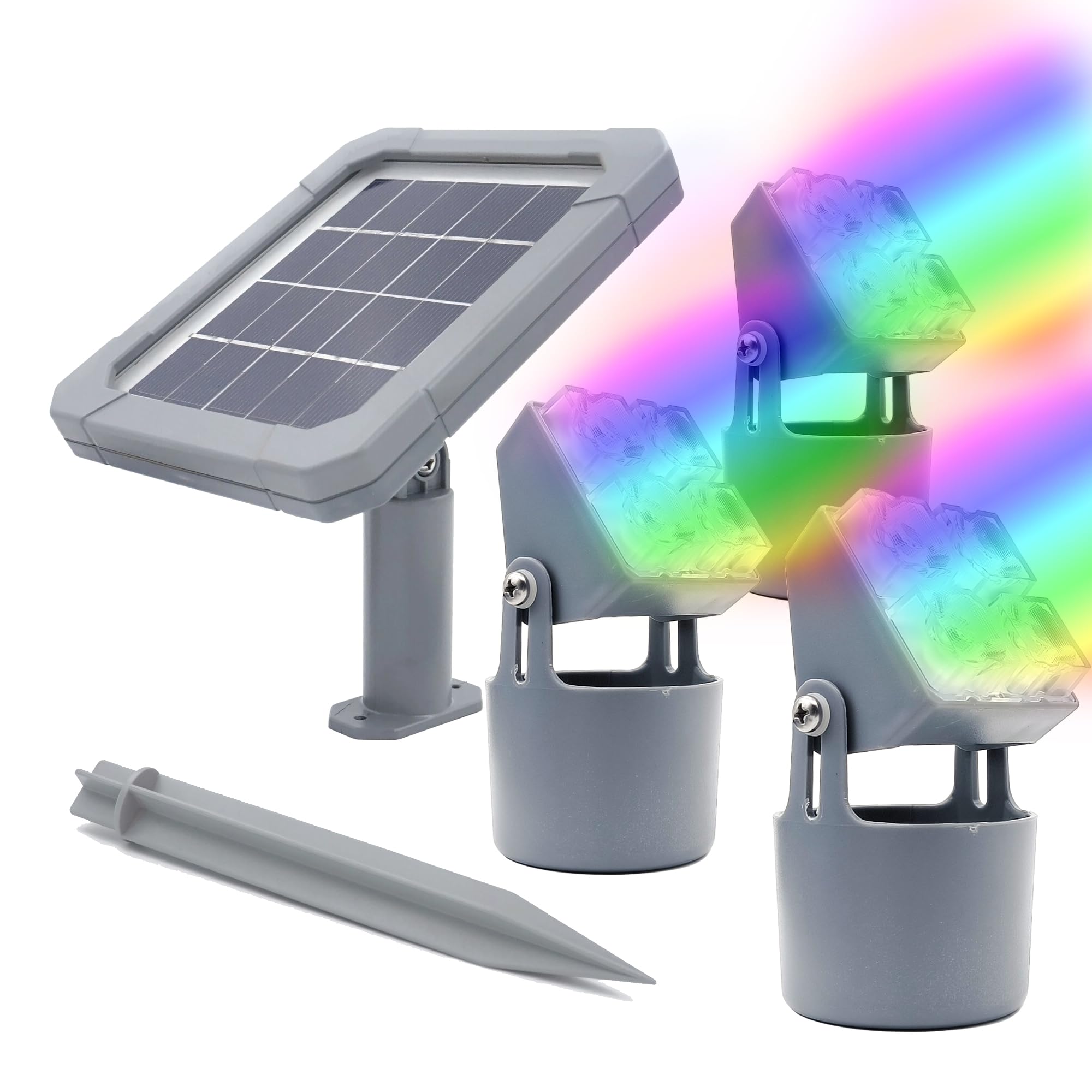 Solar Powered RGB Color Changing Pond Lights - IP68 Waterproof 3-in-1 Submersible Pool Fountain Lights with Auto On/Off - Perfect for Garden Ponds, Swimming Pools & Outdoor Landscape Lighting