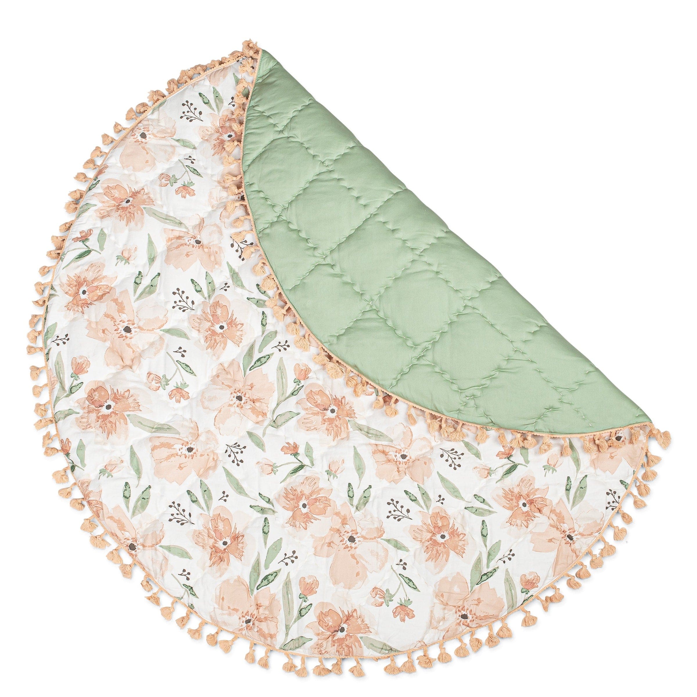 Crane Baby Parker Quilted Playmat - Soft & Safe Play Mat for Infants & Toddlers - Perfect for Nursery, Playroom & Daycare Floor Activities