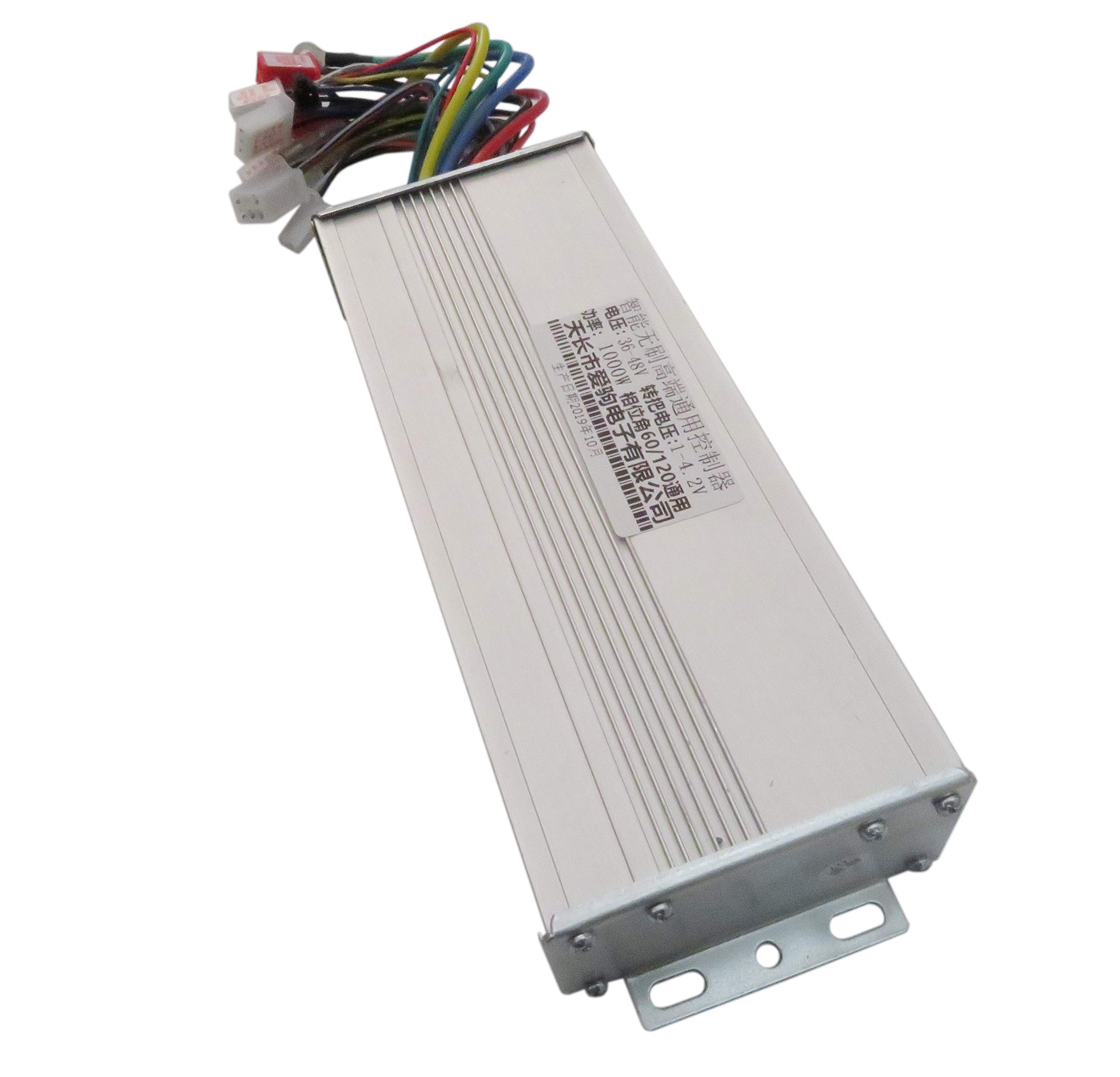 MonsterKing 36V/48V 1000W Brushless Motor Controller for E-Bike, Scooter & Electric Skateboard - High Performance Replacement Part for DIY Electric Vehicle Upgrades