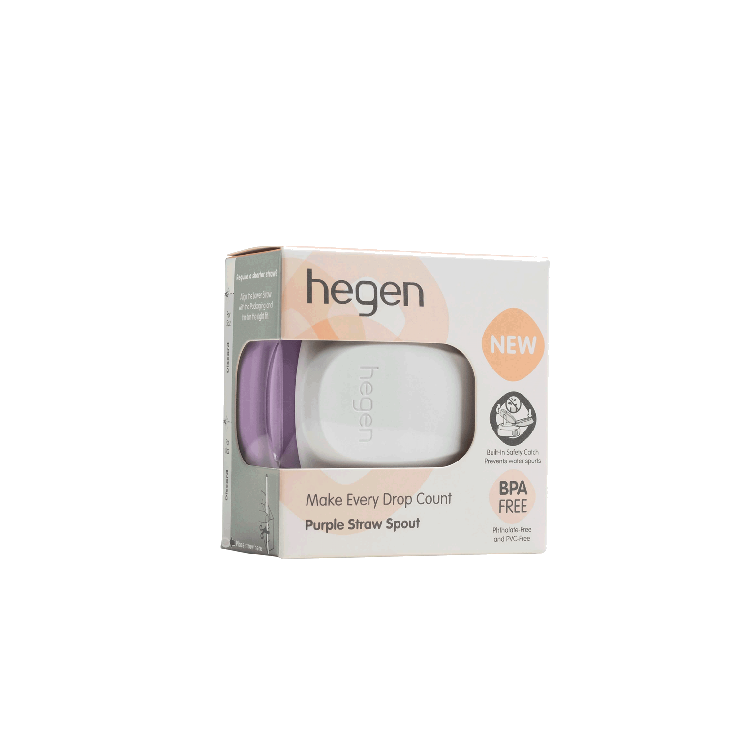 Hegen PCTO™ Straw Spout - BPA-Free Baby Bottle Accessory in Purple (New) - Perfect for Travel, Feeding & On-the-Go Parents