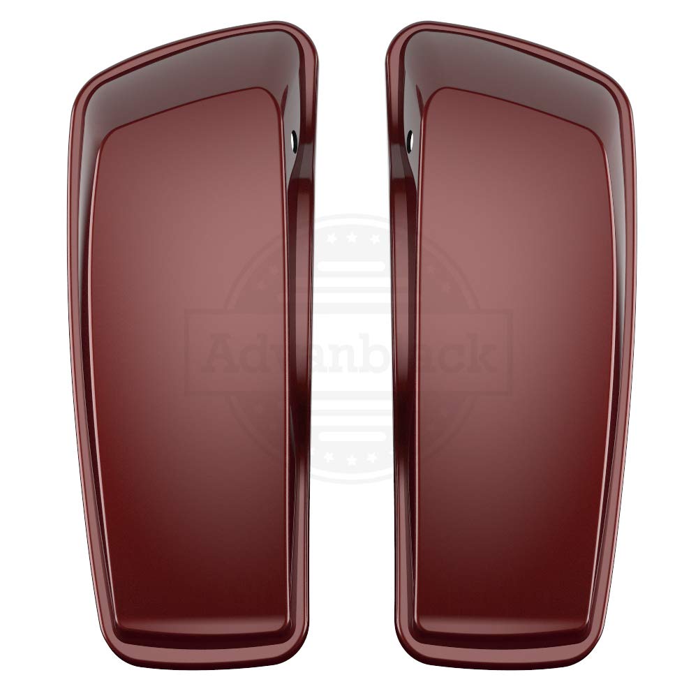**Moto Onfire Saddlebag Lids for Harley Touring, Street Glide & Road Glide Special (2014-2020) – Stiletto Red | Durable Motorcycle Accessories for Long Rides & Custom Styling**