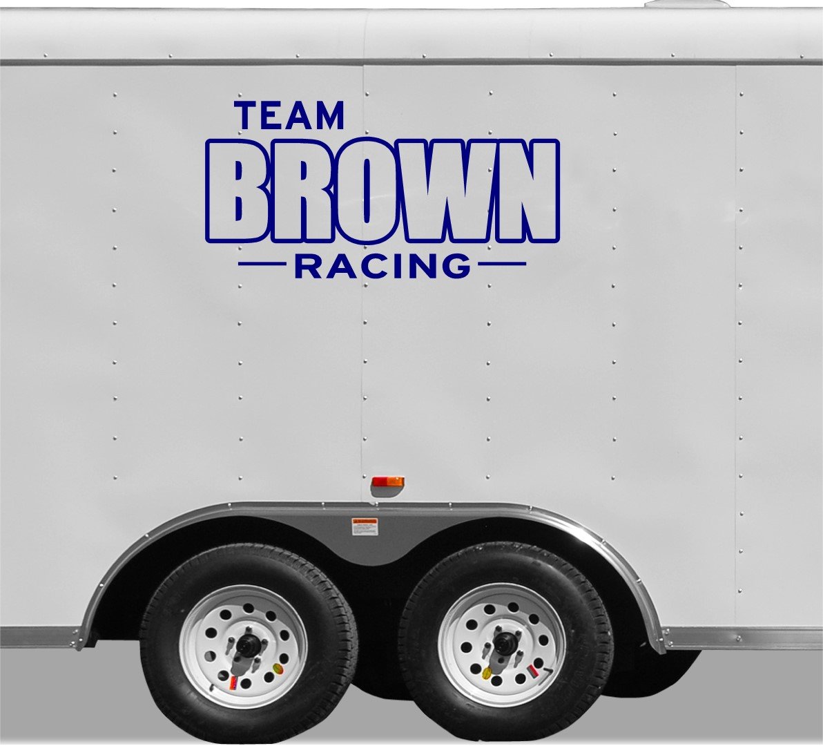 Custom Racing Team Trailer Decals - High-Quality Vinyl Stickers & Murals in 3 Graphic Designs | Perfect for Motorsport Events, Car Shows & Vehicle Branding