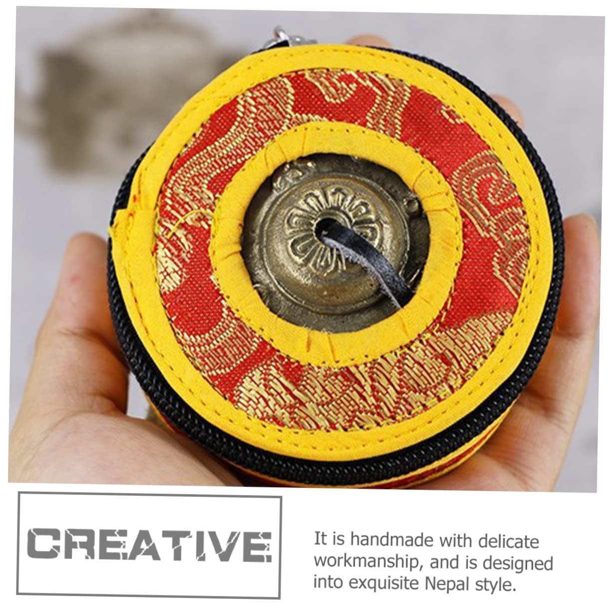Alasum Buddhist Singing Bowl Storage Box - Meditation Bell Case with Secure Fit & Elegant Craftsmanship - Random Color - Perfect for Zen Meditation, Yoga Accessories & Spiritual Gift Giving