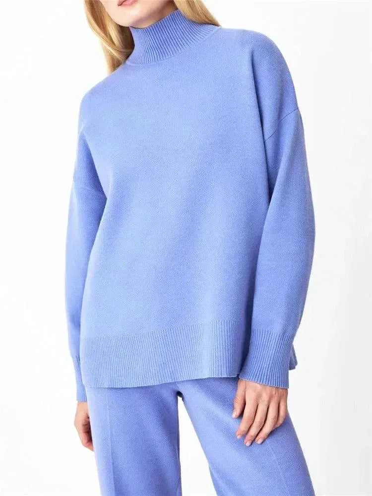 Stylish Women's Ribbed Two Piece Set - Trendy Casual Outfit for Daily Wear, Lounge & Street Style