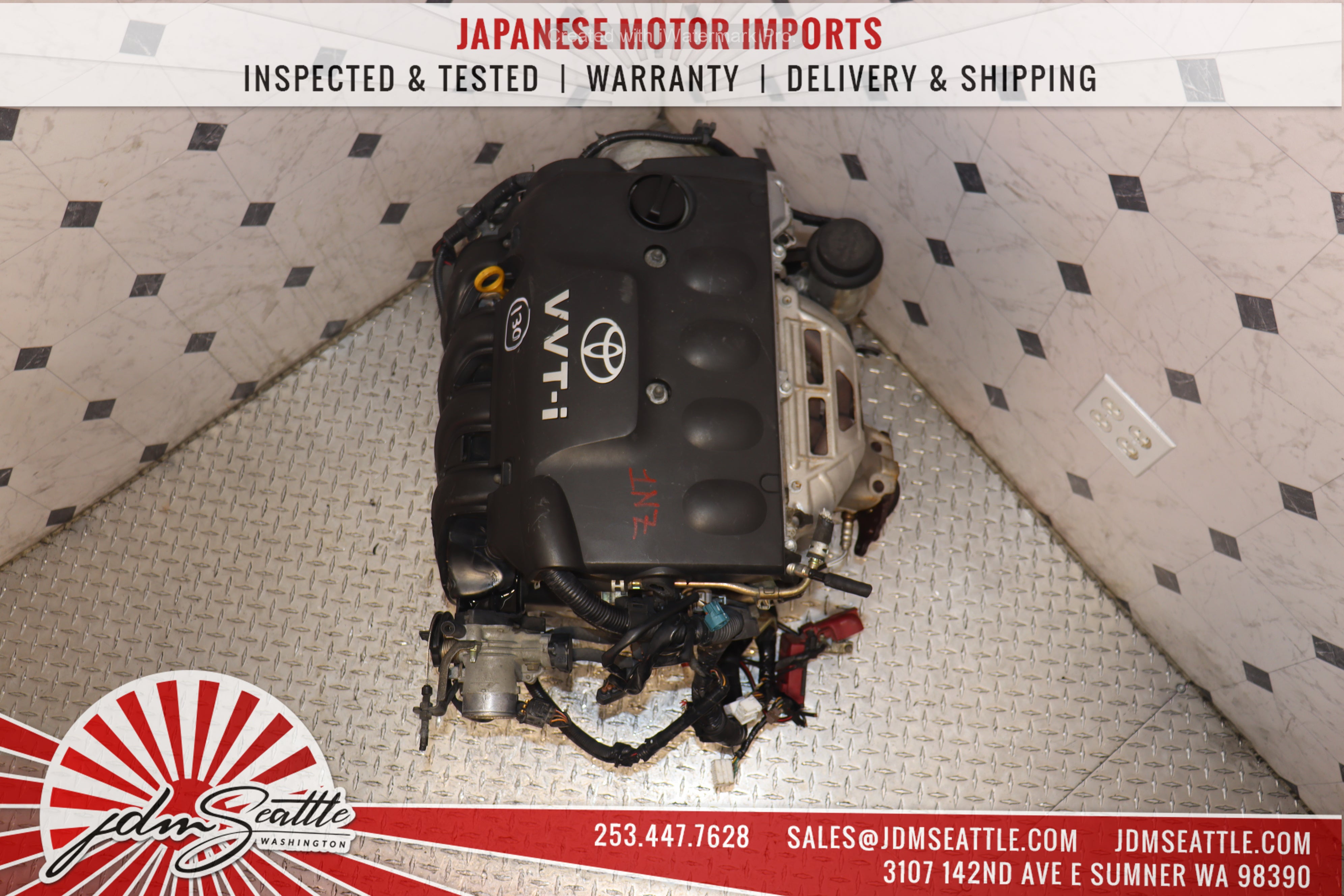 JDM 1NZ-FE 1.5L VVTI 4-Cylinder Engine for 2004-2006 Scion xB/xA, 2000-2005 Toyota Echo, 2005-2019 Yaris - High Performance Replacement Engine for Smooth Driving & Daily Commute