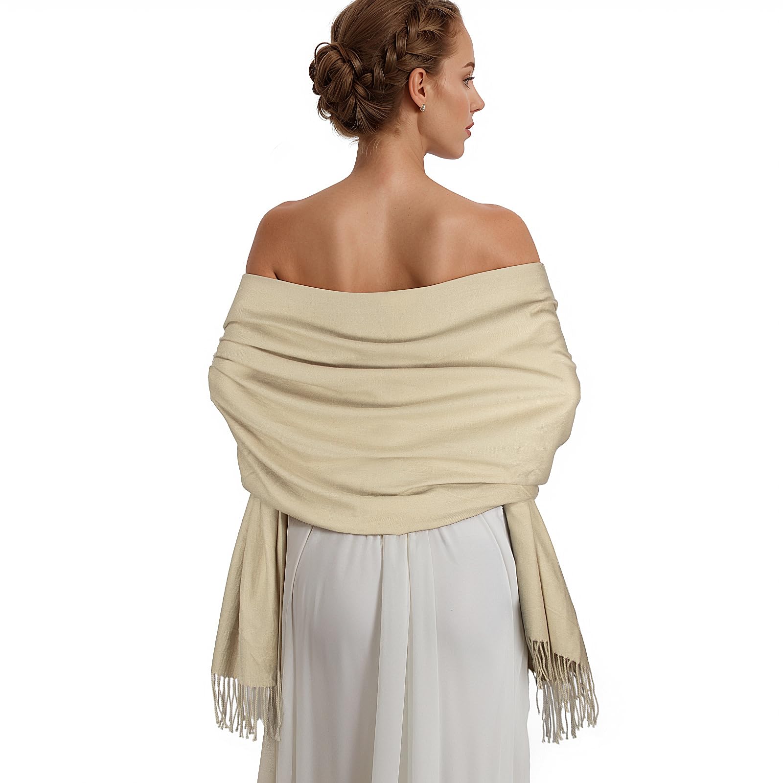 Luxury Pashmina Shawl Wraps for Women - Extra Large Soft Winter Scarves - Elegant Evening & Wedding Shawls - Perfect for Parties, Dinners & Special Occasions
