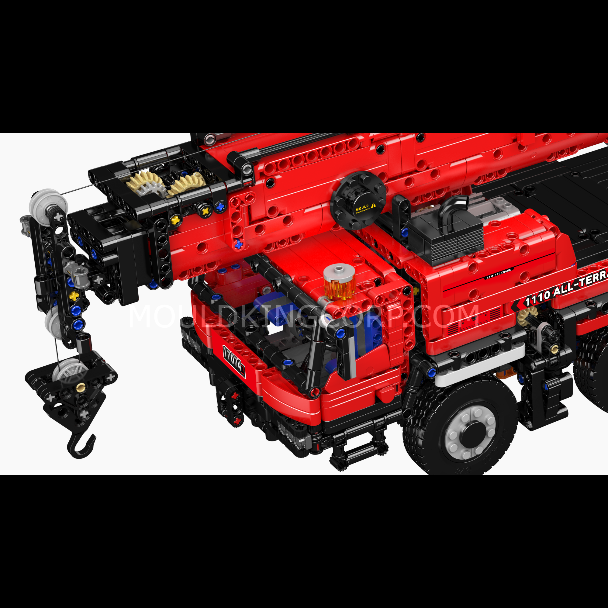 Mould King 17073/17074 LTM 1110 Mobile Crane Building Set - 3,218 Piece Construction Toy for Adults & Kids | STEM Educational Building Blocks | Perfect for Engineering Enthusiasts & Collectors | Great for Birthday Gifts & Home Decoration