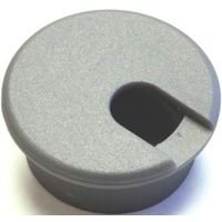 1-1/2 Inch Silver Grommet Desk Cable Management Hole Cover - Perfect for Office Desks, Home Workstations & Conference Tables (Model 61615)