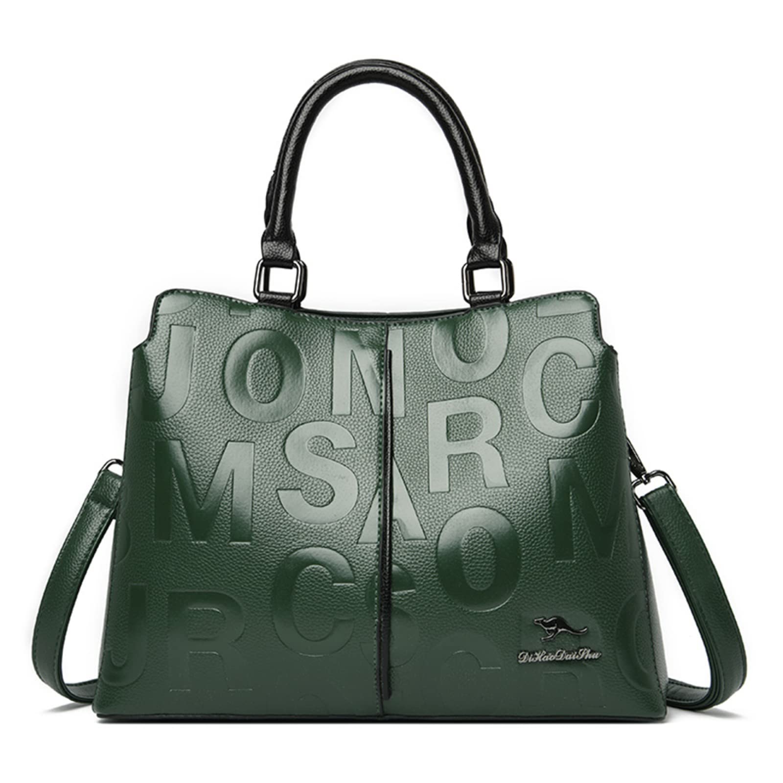Stylish Women's Leather Letter Tote Bag - Large Capacity Shoulder Bag & Messenger Purse for Work, Travel & Everyday Use
