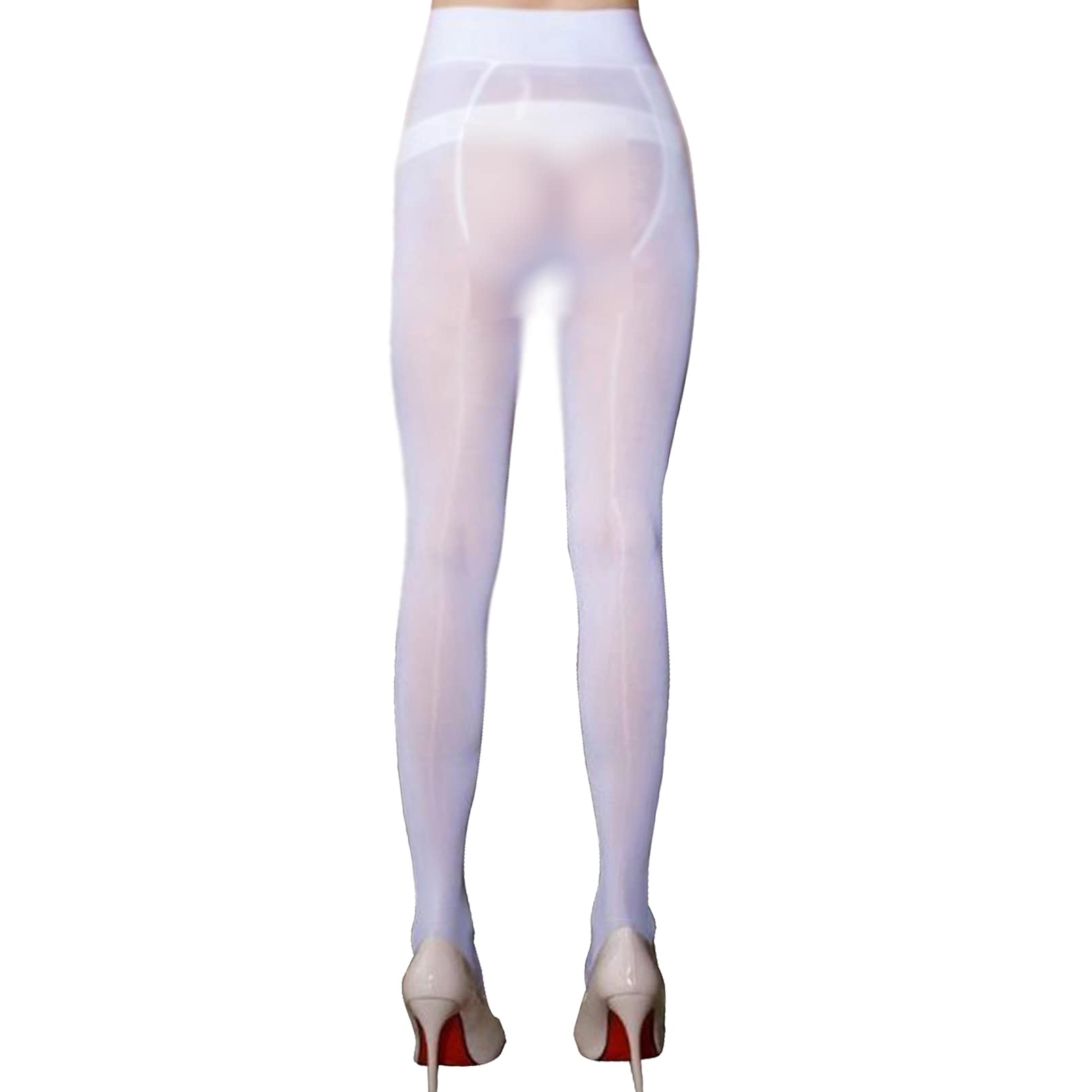 8D Shiny Glossy Women's Pantyhose - Ultra Shimmery Plus Size Stockings & Tights for Party, Date Night and Special Occasions