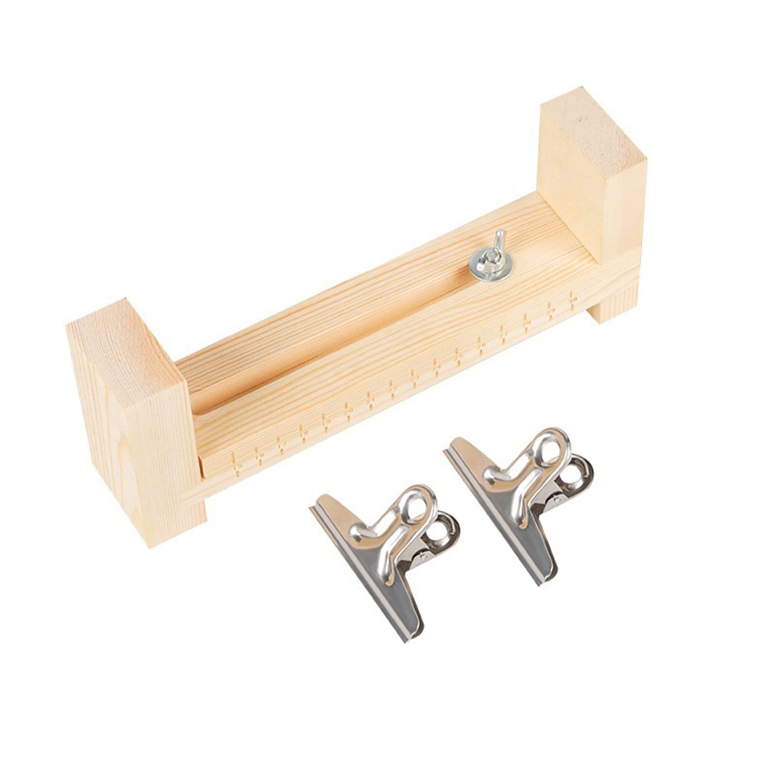 Xximuim Paracord Bracelet Maker - Wooden U-Shape DIY Jig Tool with Clear Scale & 2 Clamps for Hand Knitting & Braiding (Style 1) - Perfect for Camping, Survival Kits & Outdoor Activities