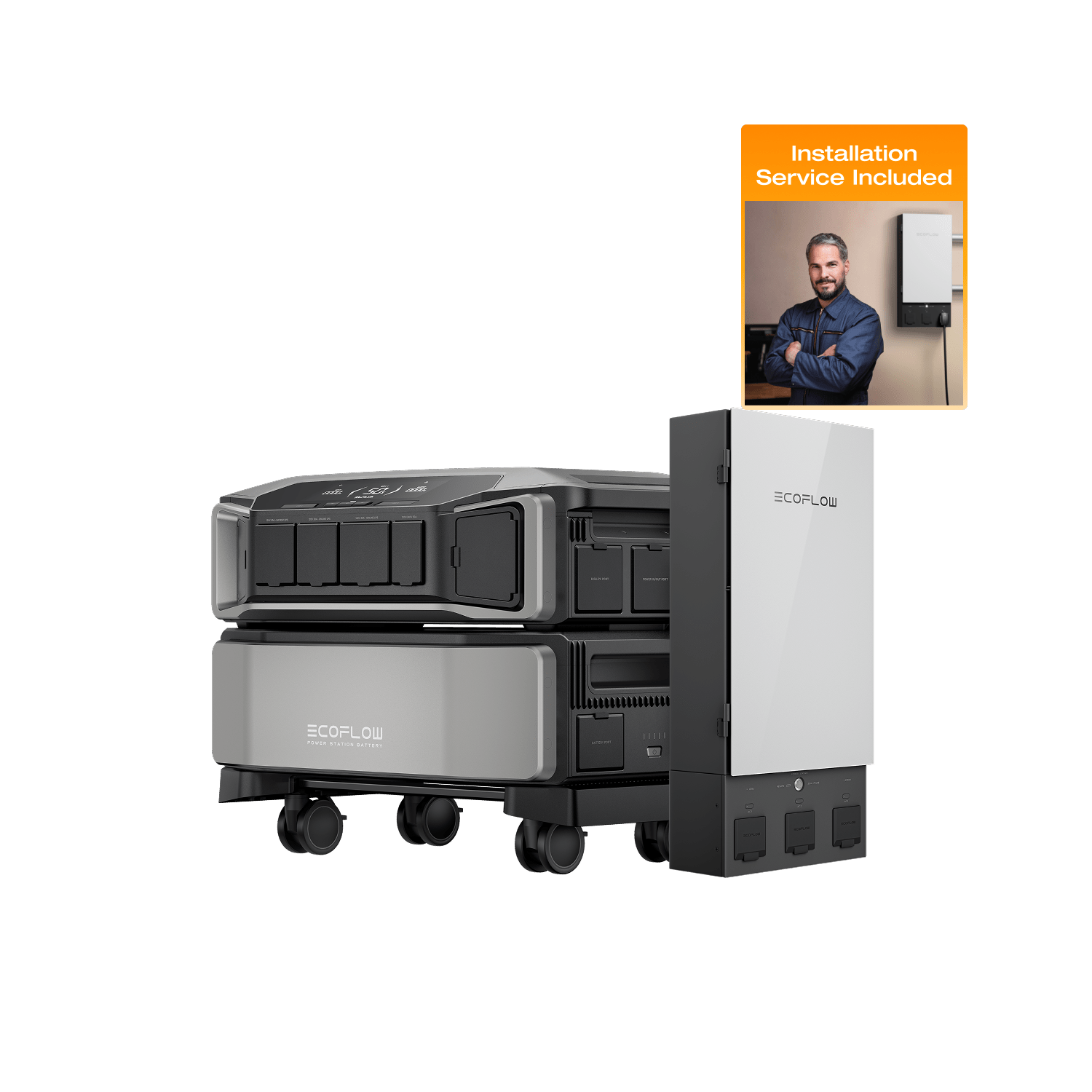 EcoFlow DELTA Pro Ultra Whole Home Backup Power Station - UL 9540 Certified Portable Solar Generator for Emergency Power, Camping & Off-Grid Living