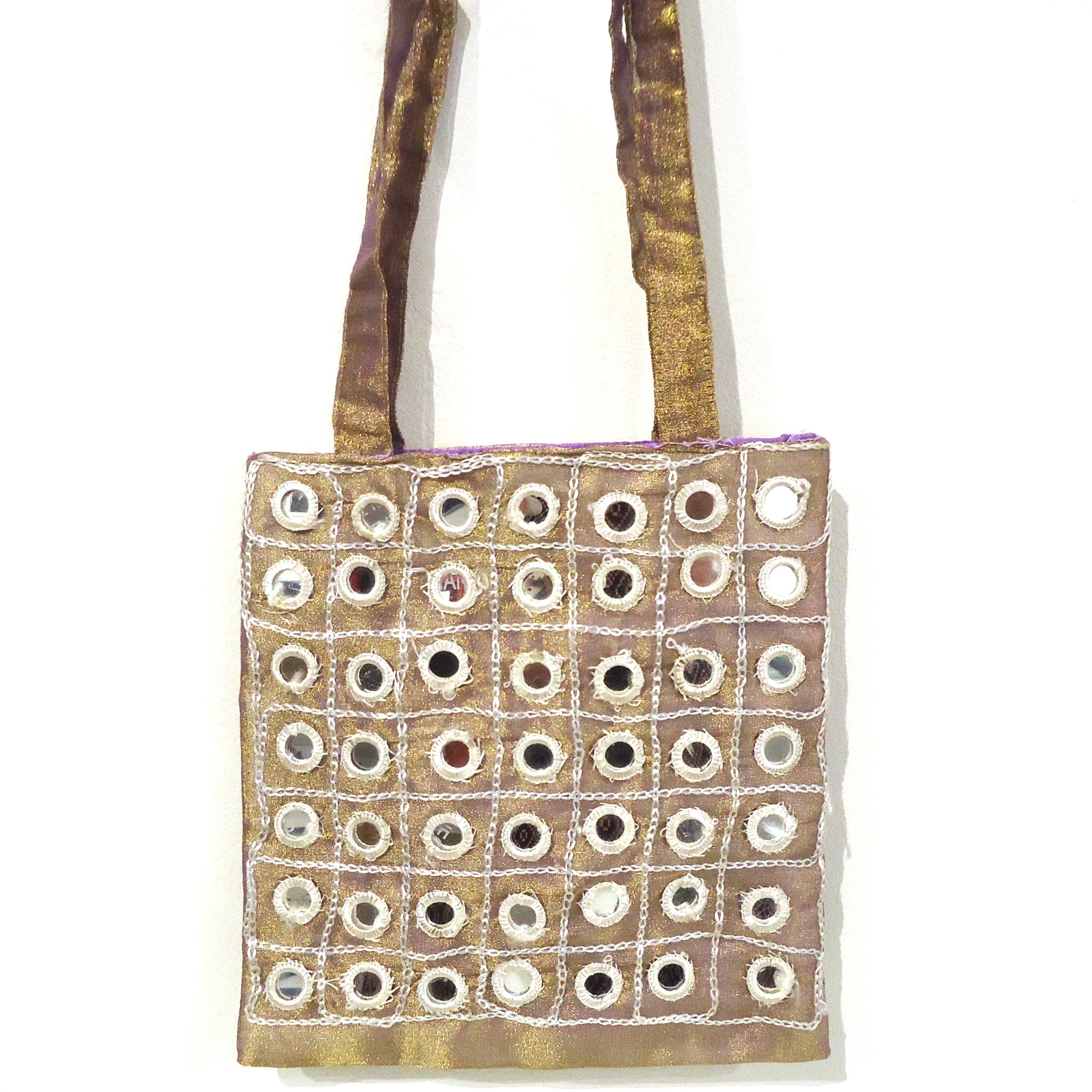 Elegant Gray Organza Gift Bag with Mirrors - Perfect for Wedding Favors, Bridal Shower Gifts & Party Decorations