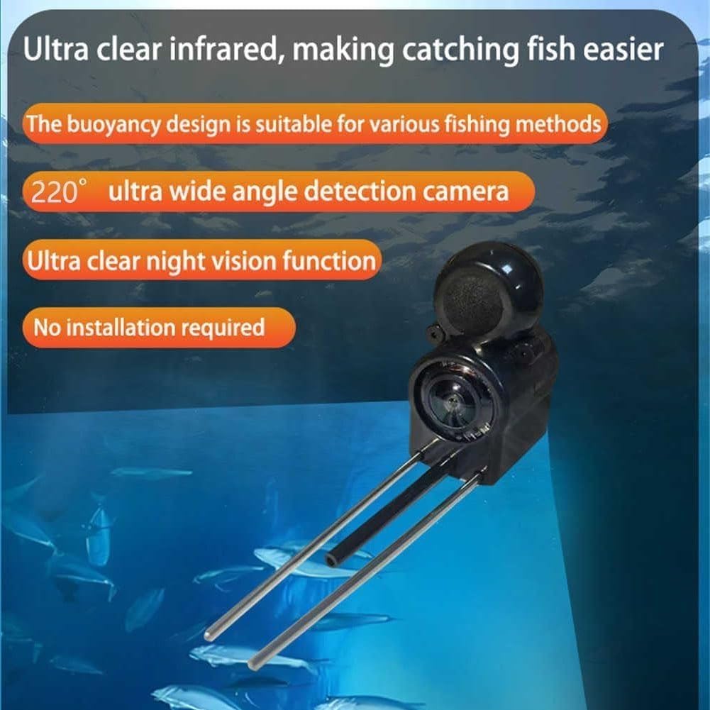 **Colitt 5in Underwater Fishing Camera with Infrared Night Vision - Portable Fish Finder with 164ft Cable, Waterproof Fishing Monitor for Ice Lake & Deep Sea Fishing - Perfect for Night Fishing & Low Visibility Conditions**