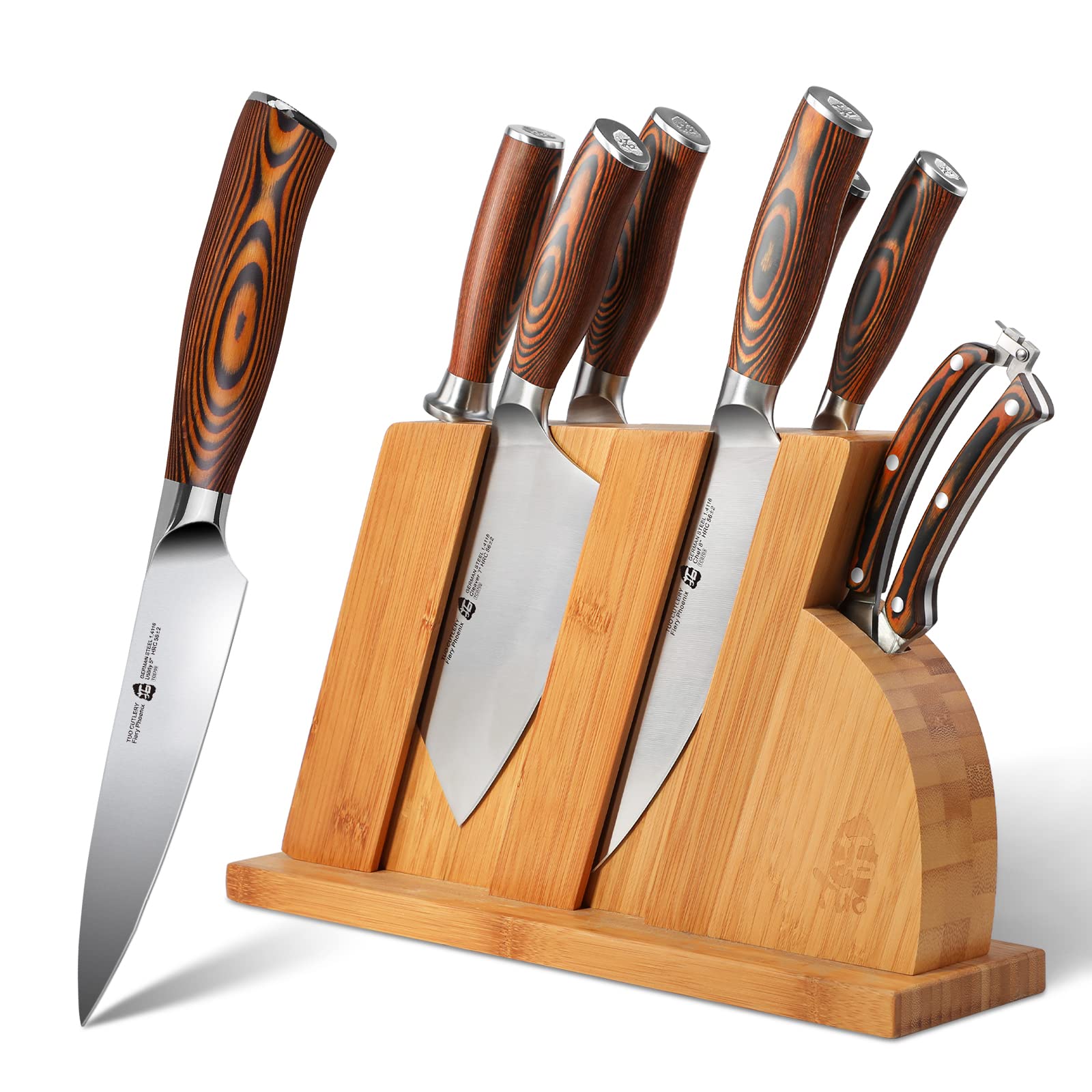 TUO 8-Piece Knife Set with 5