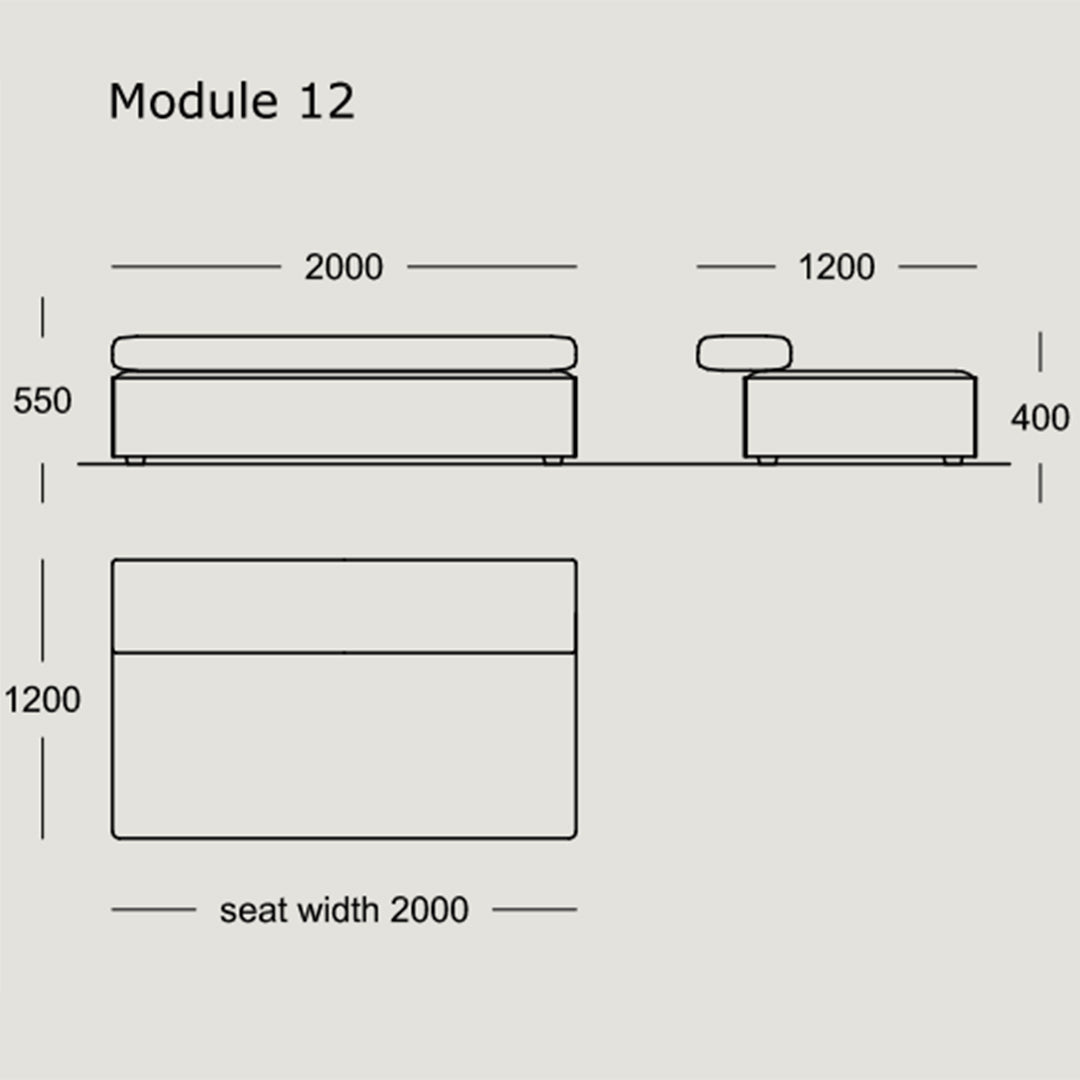 Modular Cinder Block Sofa Set - 8 & 15 Piece Configurable Sectional for Modern Living Room & Lounge Spaces