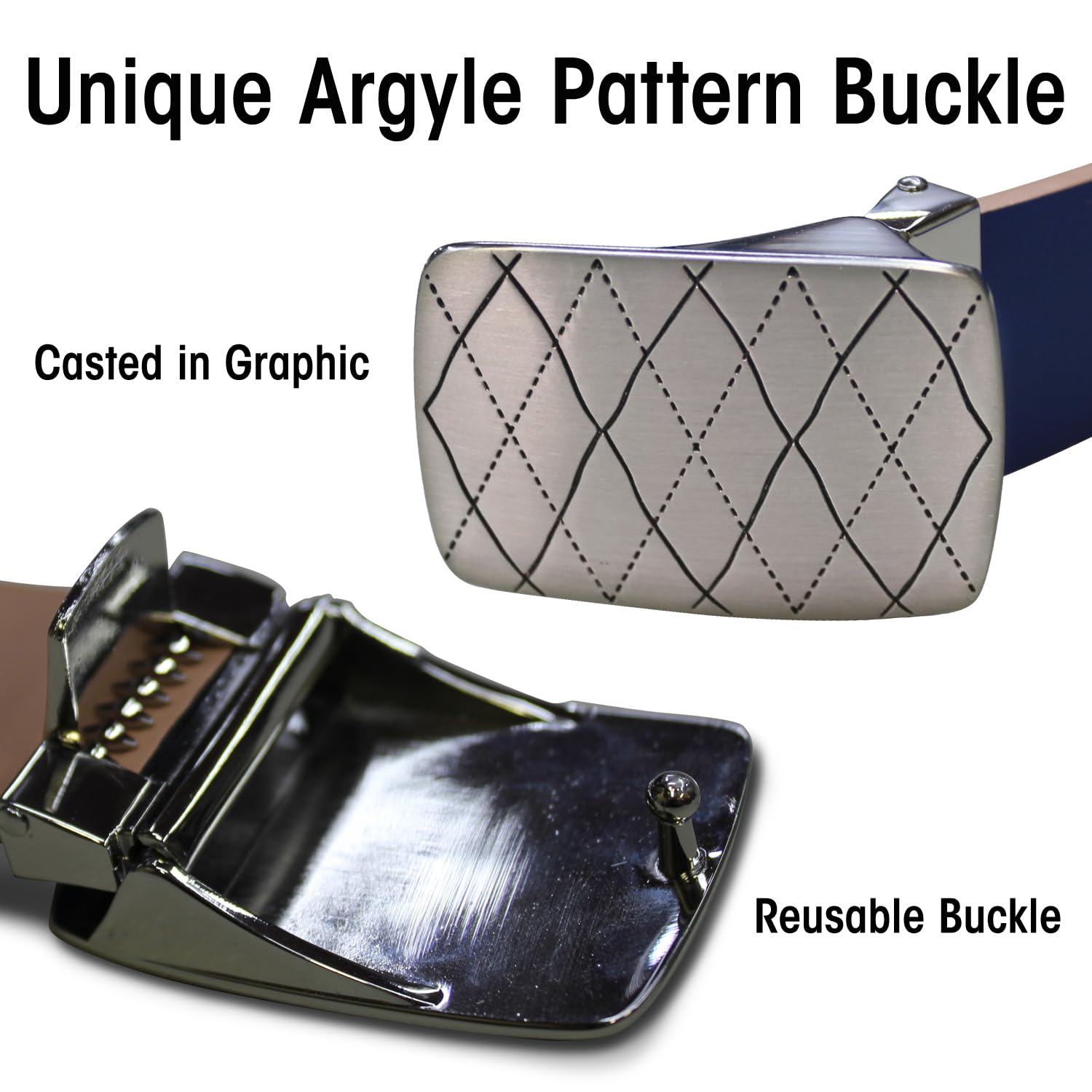 Luxury Genuine Leather Men's Golf Belt - Stylish & Durable for Golf, Business & Casual Wear | Perfect Gift for Golfers & Professionals
