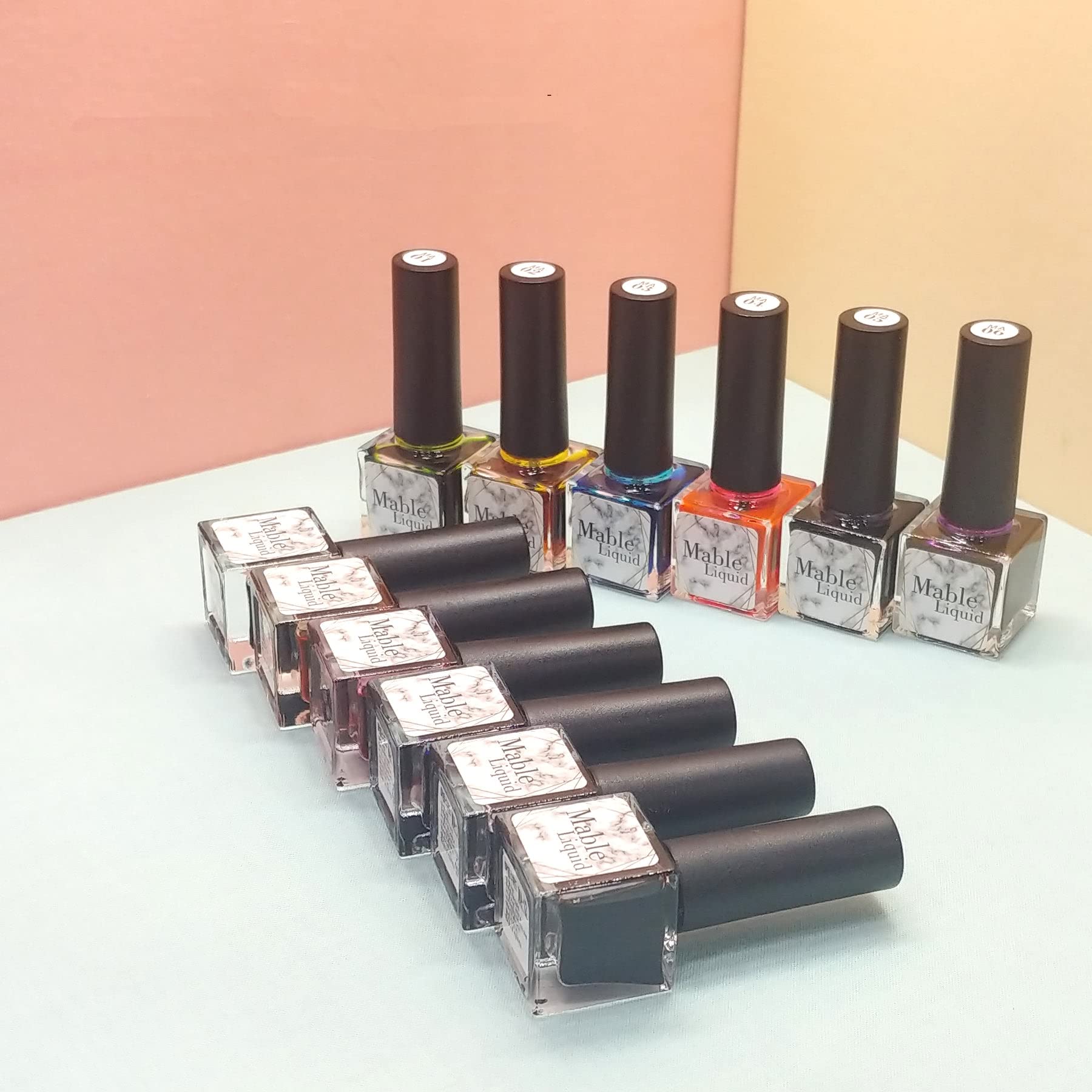 NashlyNails ICEGEL Marble Liquid Watercolor Nail Polish - Dark Purple (MA-16) | Long-Lasting Gel Polish for Professional & DIY Manicures | Perfect for Nail Art, Salon Use & Special Occasions