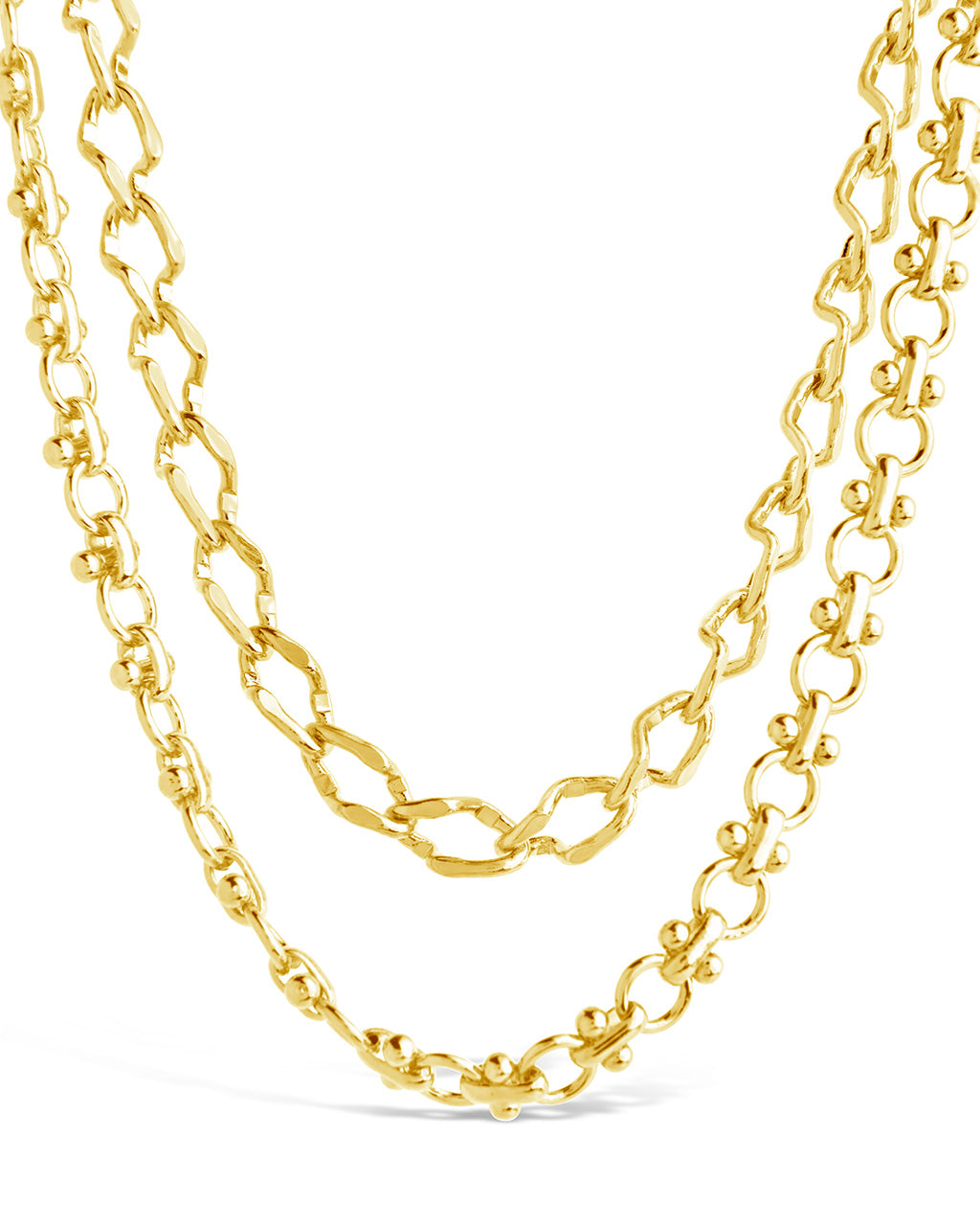 Selena Layered Chain Necklace for Women - Elegant Gold Plated Layered Necklace Jewelry - Perfect for Casual Wear, Date Night & Gifts