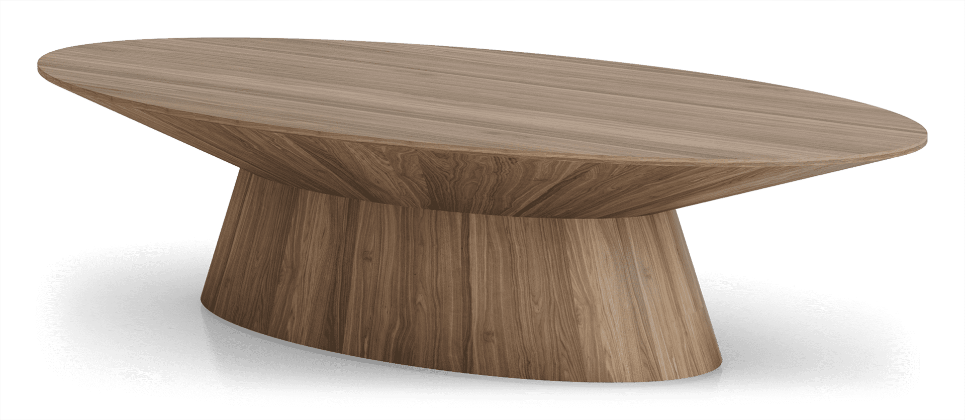 Stylish Sullivan Oval Coffee Table in Walnut - Perfect for Living Room, Lounge & Home Decor