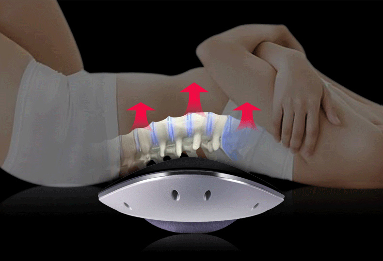 Siyaco Back Pain Relief Massager - Multifunctional Heating Lumbar Traction Device for Sciatica & Muscle Relaxation - Perfect for Office, Home & Car Use