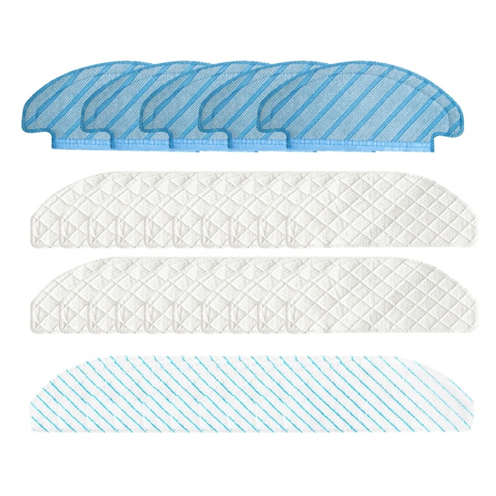 ECOVACS Deebot T8 Series Washable & Disposable Mop Cloth Replacement - Compatible Vacuum Cleaner Accessories for Hardwood & Tile Floors Cleaning