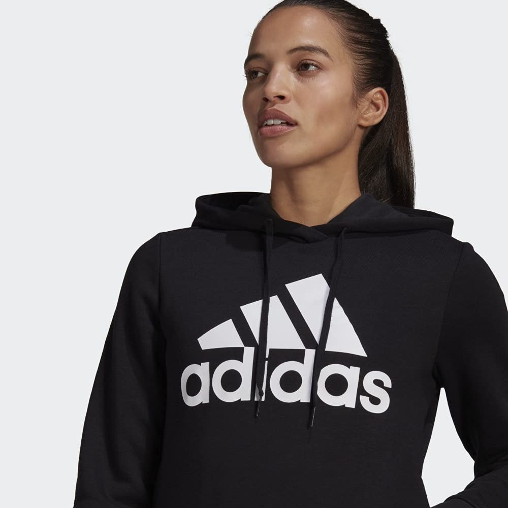 Adidas Women's Essentials Logo Fleece Hoodie - Soft Warm Pullover Sweatshirt for Casual Wear, Gym & Outdoor Activities