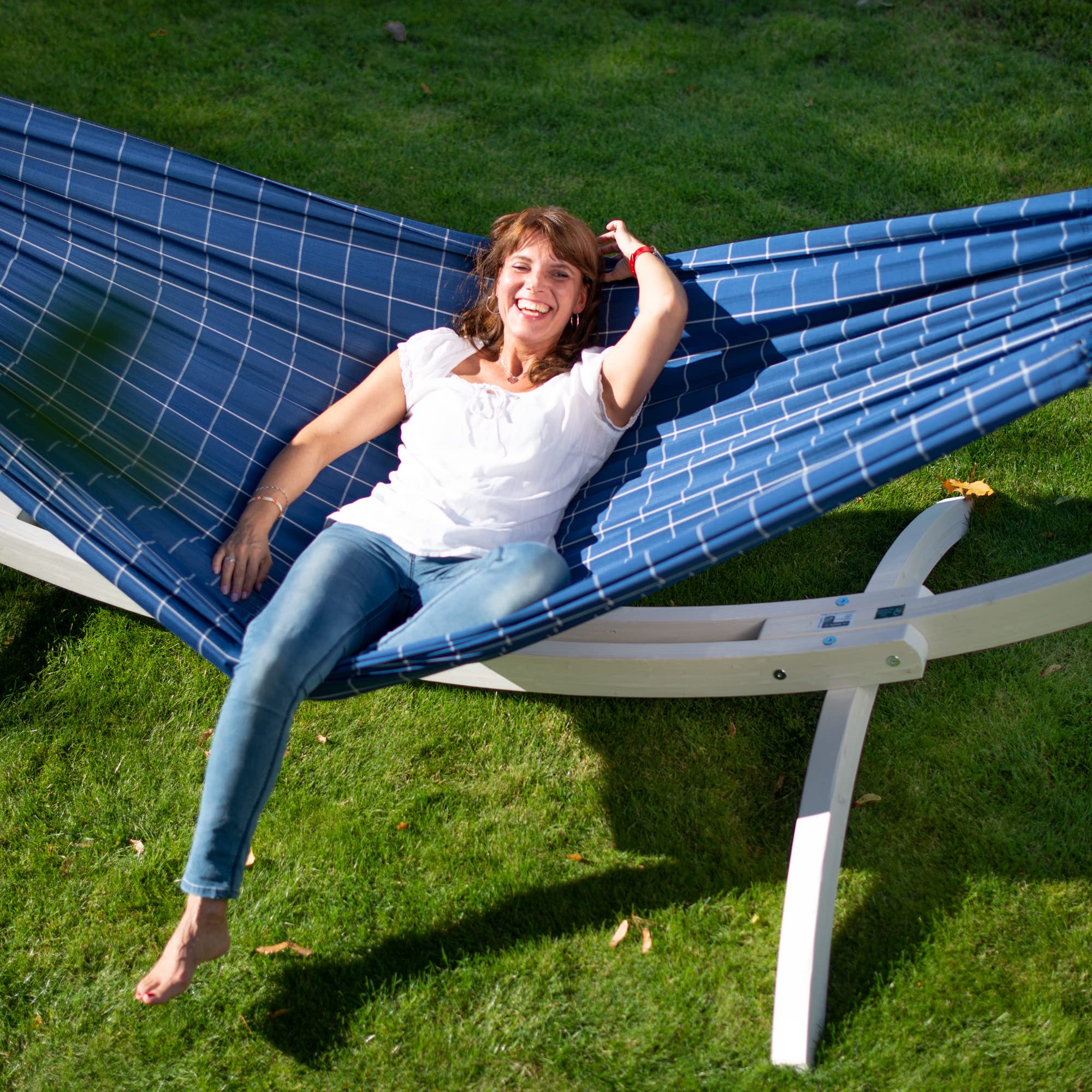 La Siesta® Large Double Brisa Classic Hammock with Tree Mount Kit - Weather Resistant Indoor & Outdoor Hammock Swing for Patio, Backyard, Beach, and Marine Use