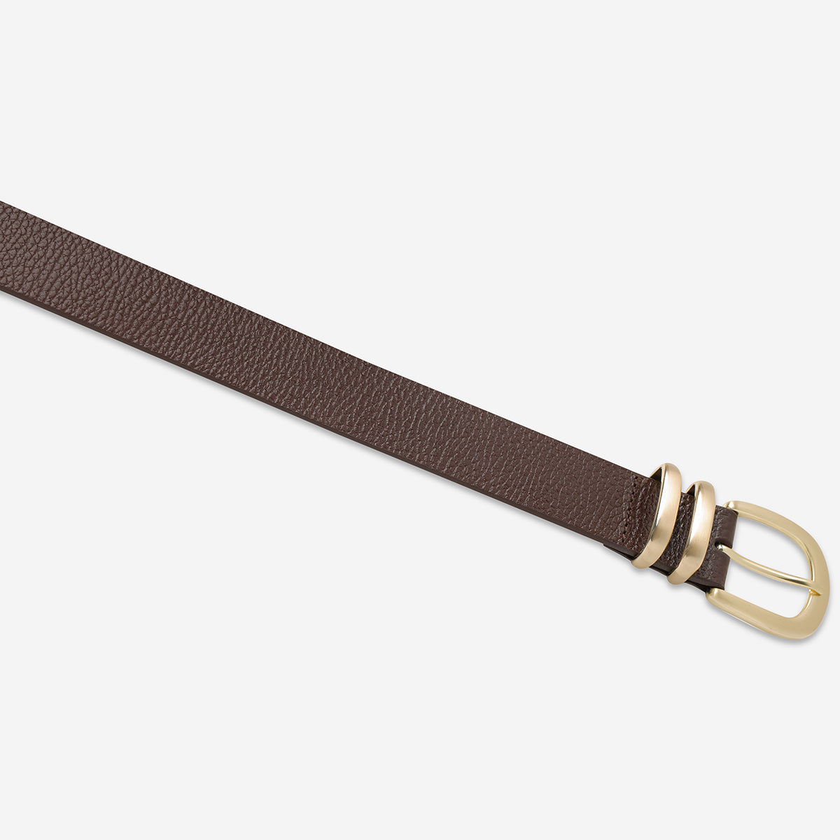 Let It Be Belt - Stylish Chocolate Brown & Gold Adjustable Waist Belt for Women | Perfect for Casual Outfits, Dresses & Jeans