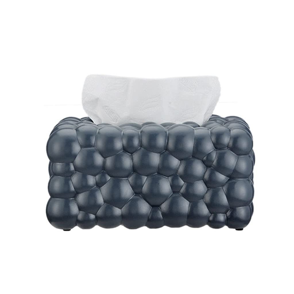 Minimalist Gray Tissue Box Holder - Creative Household Tissue Storage for Living Room, Bedroom, Desk & Dining Table - Modern Home Decor & Organization Solution (Perfect for Sofa Side, Office Desk & Nightstand)