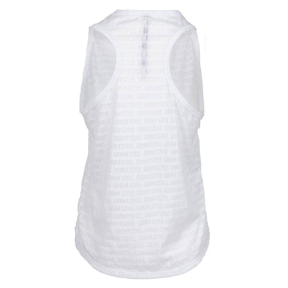 Women's Burnout Tank Top - Soft & Comfortable White Sleeveless Shirt for Yoga, Gym & Casual Wear