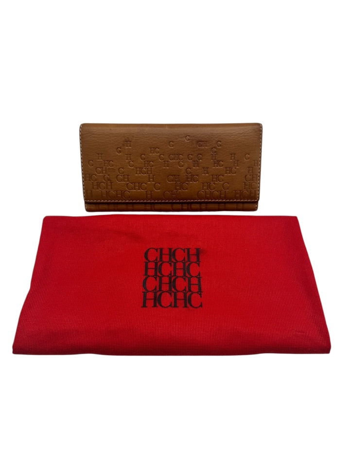 Carolina Herrera Genuine Leather Printed Continental Wallet for Men & Women | Luxury Slim Bifold Wallet with RFID Protection | Perfect for Travel, Business & Everyday Use