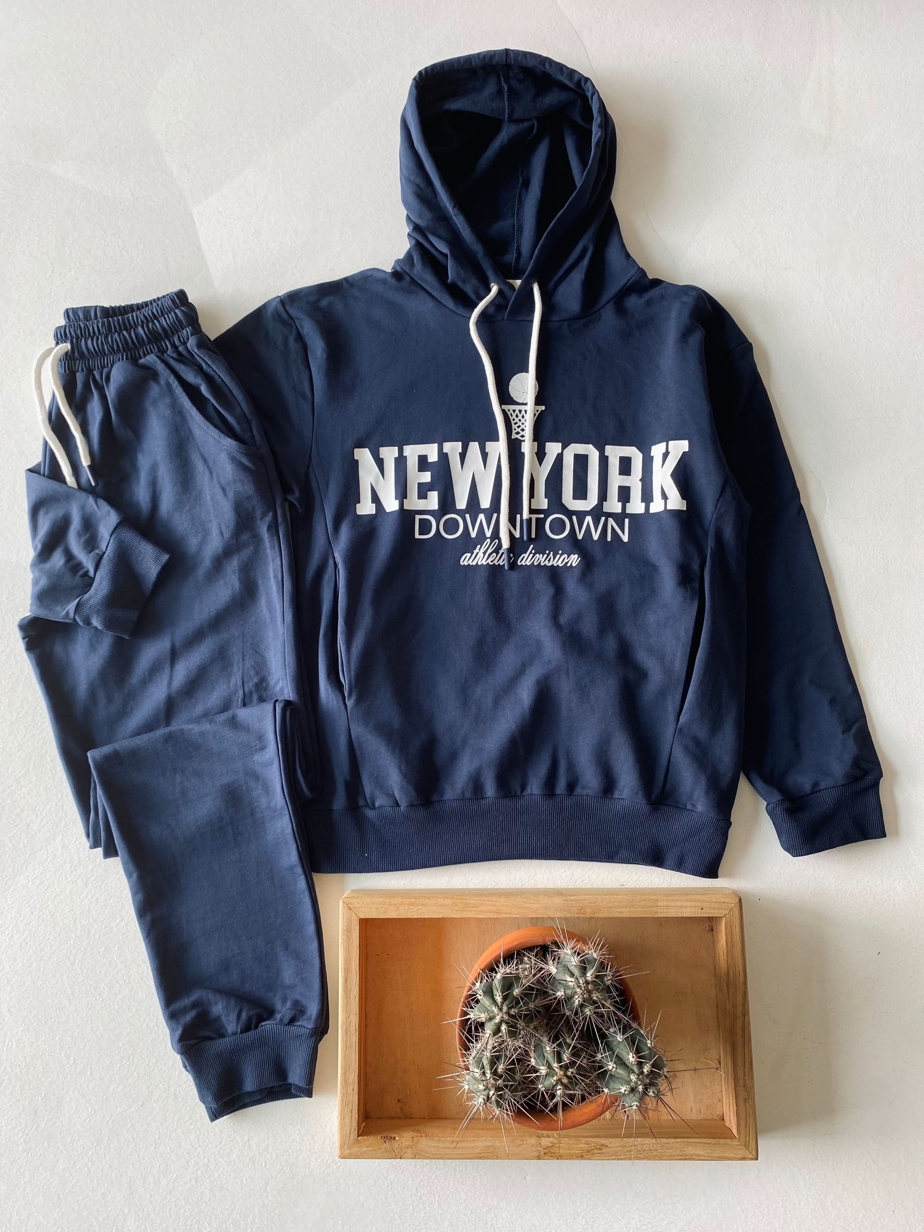 Youth Printed Hooded Sweatsuit Set - Trendy Pullover Hoodie & Jogger Pants for Men & Women - Perfect for Gym, Running, Casual Wear & Street Style