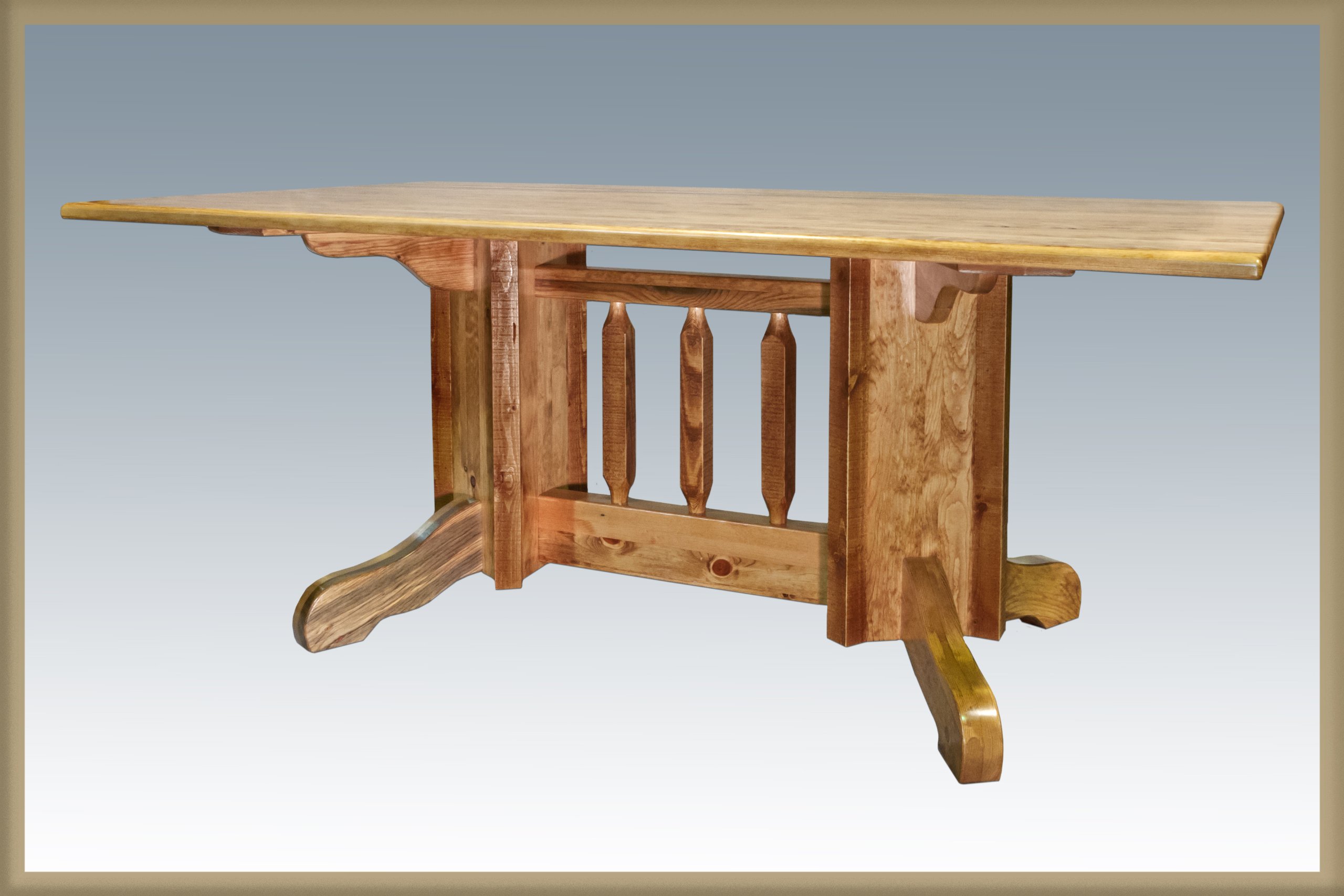 Montana Woodworks 实木餐桌 | 现代简约设计 | 耐用环保 | 适用于家庭餐厅、咖啡厅、办公室