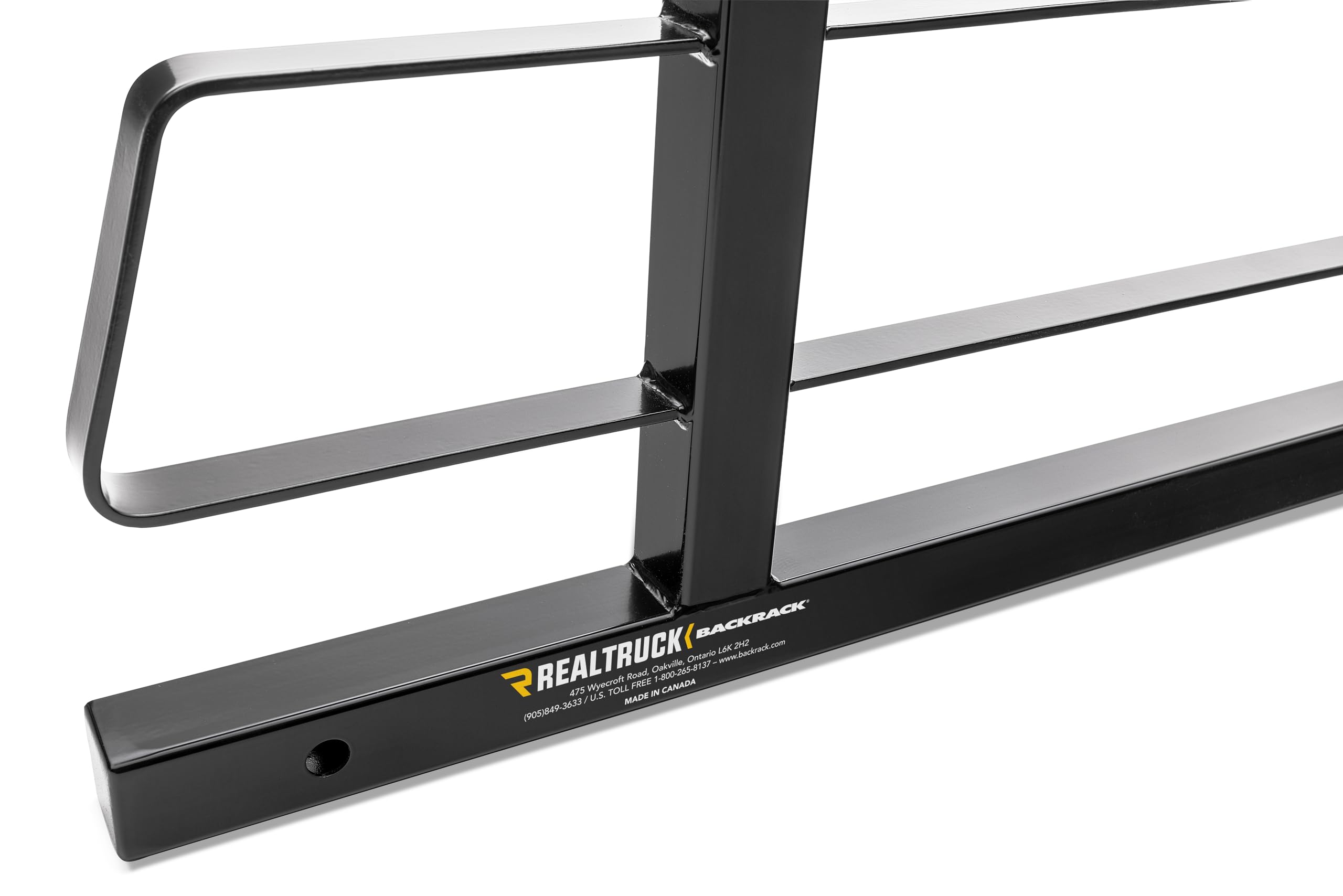 RealTruck BACKRACK Original Shortened Truck Bed Frame - No Drill Installation | Fits 2002-2025 RAM 1500/2500/3500 (8' & 6.5' Beds) | Heavy Duty Black Steel Protection | Perfect for Off-Roading, Work & Cargo Security