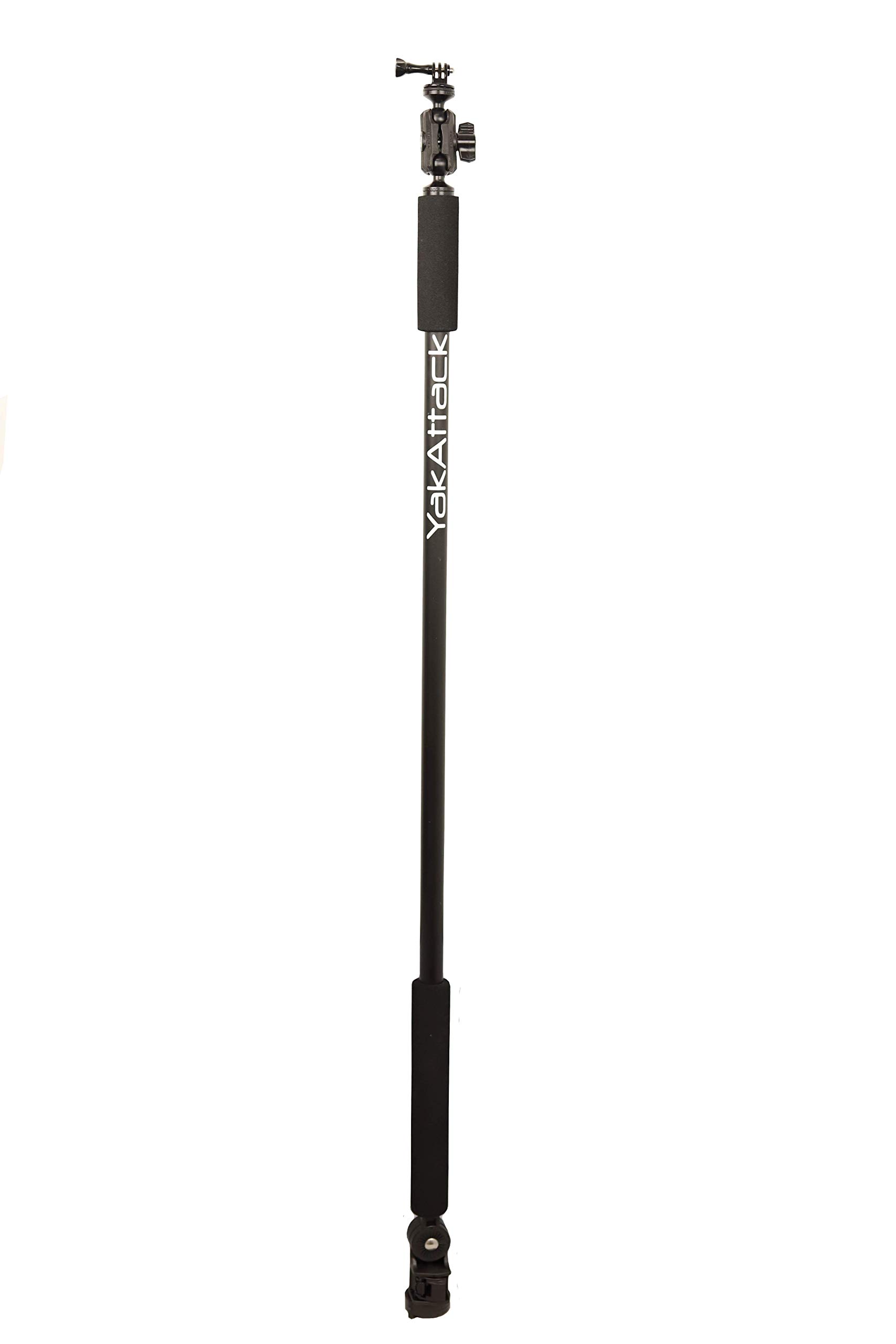 YakAttack Boomstick Pro Camera Mount (CMS-1003) - Adjustable Fishing Rod Holder for GoPro & Action Cameras - Perfect for Kayaking, Boating & Outdoor Adventures