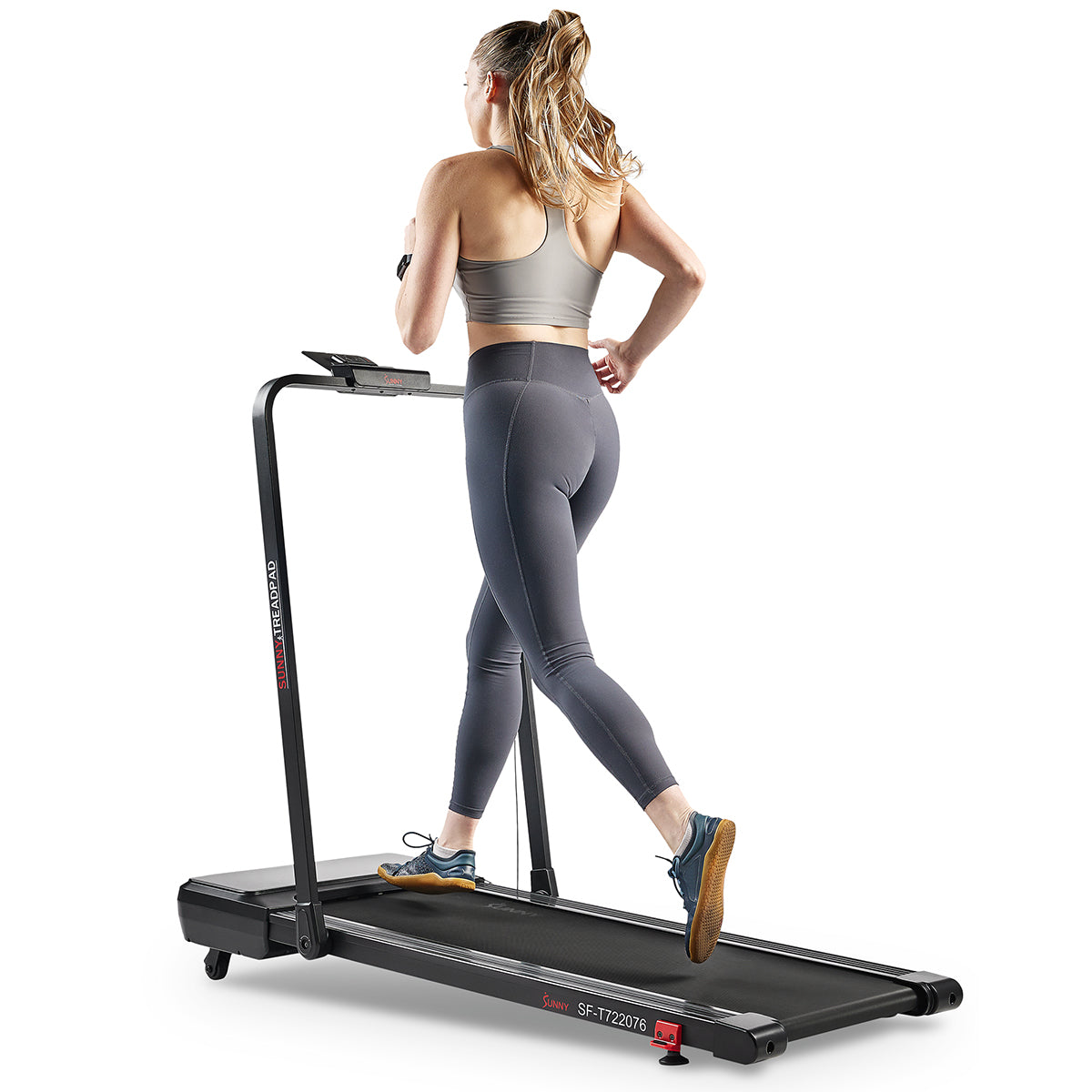 Pacer 2 in 1 Auto Incline Under Desk Walking & Running Smart Treadmill - Compact Home Office Treadmill for Workouts While Working