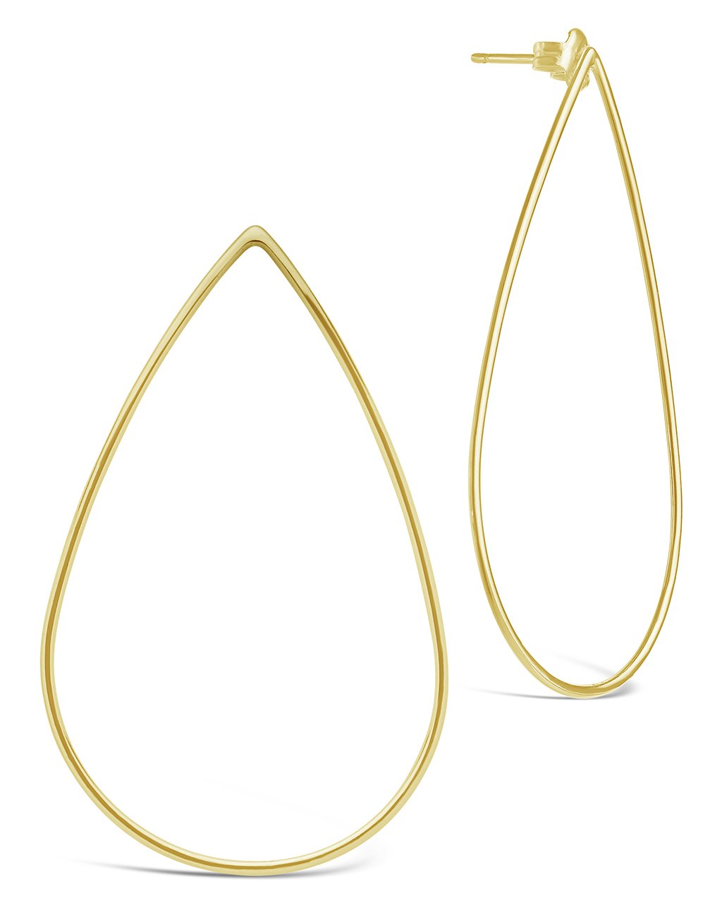 Elegant Teardrop Stud Earrings for Women - Hypoallergenic Sterling Silver Dangle Earrings - Perfect for Weddings, Parties & Everyday Wear