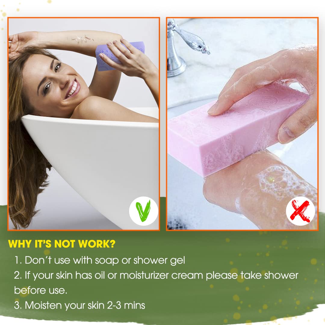 Nado Care Exfoliating Bath Sponge for Adults & Babies - 2 Pack Body Scrubber with Gentle Exfoliation for Smooth Skin - Perfect for Shower, Spa & Pregnancy Care - Random Colors