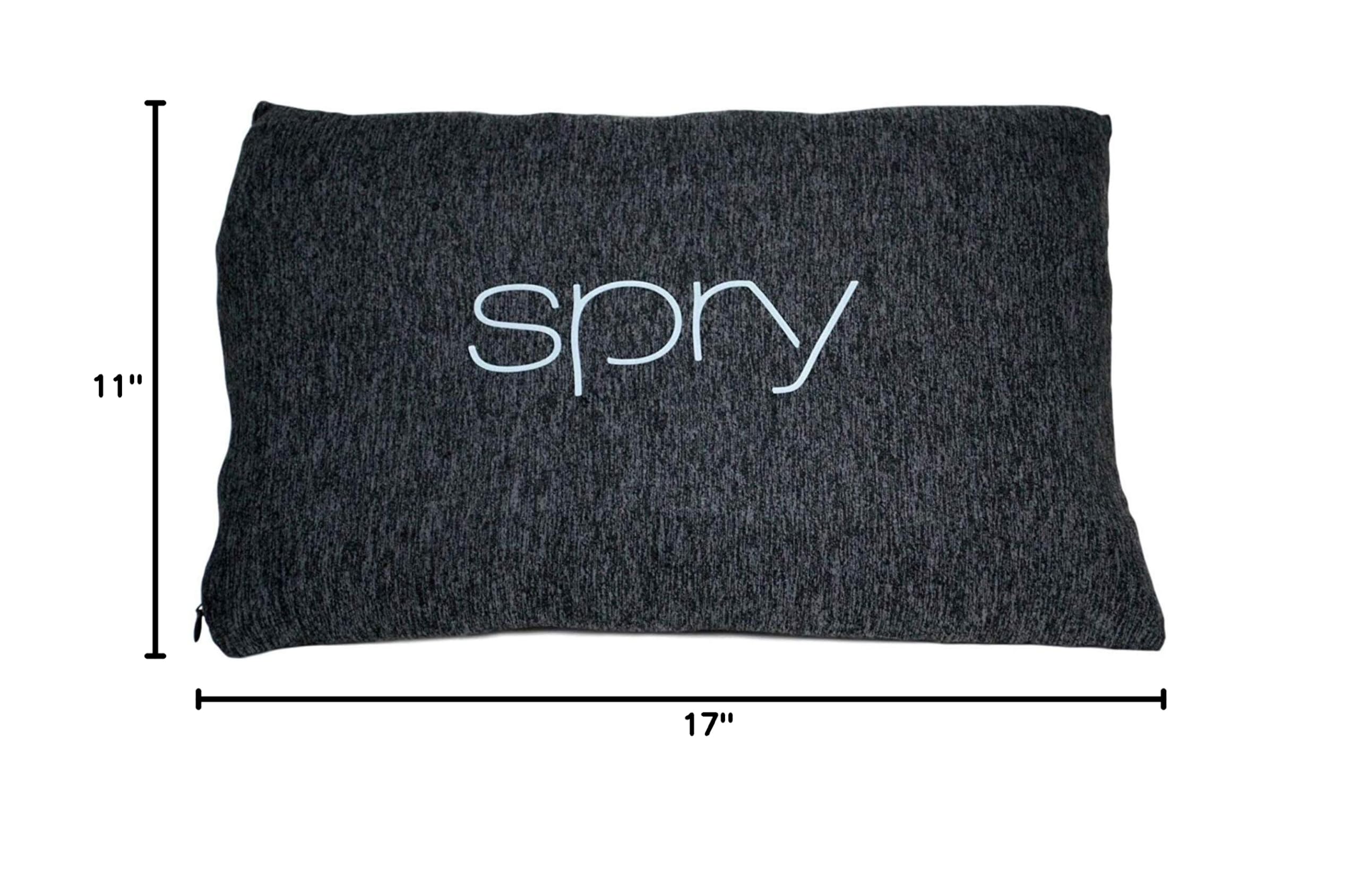 Spry Recovery Pillow - Orthopedic Neck & Back Pain Relief Pillow with Contoured Support & Adaptive Flo-Form Technology - Ideal for Side Sleepers, Post-Surgery Recovery & Chronic Pain Sufferers (Charcoal Grey)