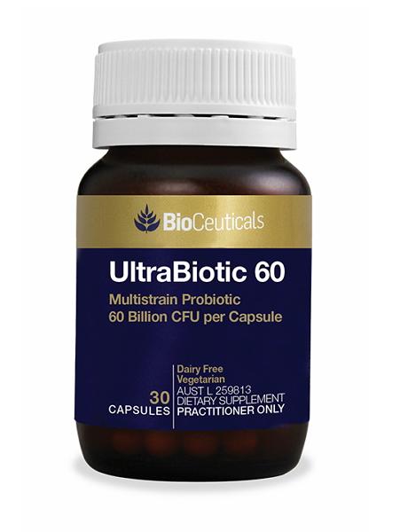 BioCeuticals Ultrabiotic 60 Capsules - Advanced Probiotic Supplement for Gut Health & Immune Support - Perfect for Digestive Wellness & Daily Immune Boosting