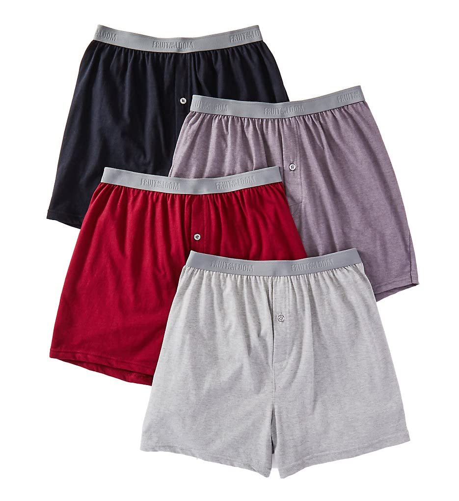 Fruit of the Loom Men's Premium Tag-Free Cotton Underwear - Soft Breathable Boxer Briefs for Comfort (Regular & Big & Tall Sizes) - Perfect for Everyday Wear, Workout & Lounge