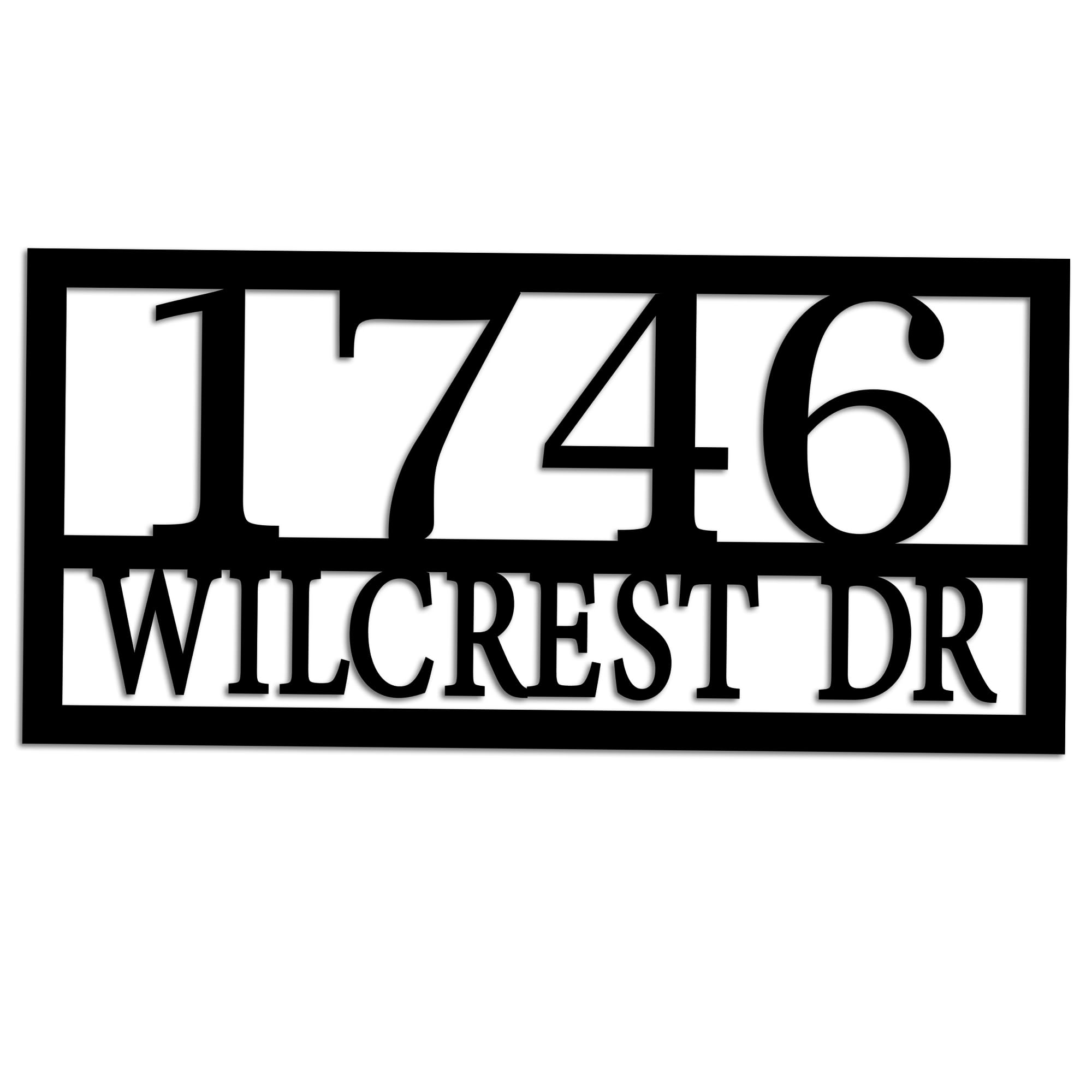Custom Personalized Metal House Number Address Sign - Durable Outdoor Home Address Plaque for Mailbox, Front Door & Yard Decor - Perfect for Houses, Apartments & Gifts